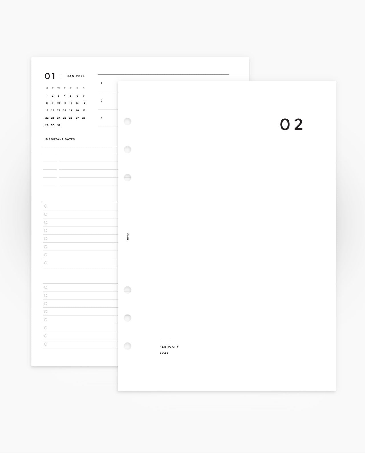 MN016 - 2024 Monthly Calendar & Planner - MO4P (PREORDER)