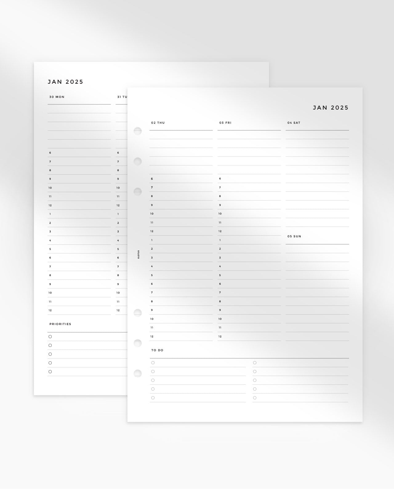 MN025 - 2025 WEEKLY HOURLY - WO2P - Printable PDF