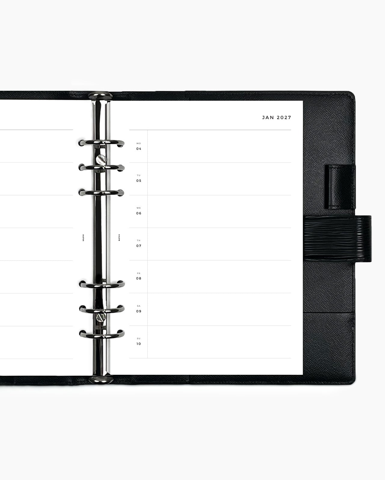 MN023 - 2027 Weekly Overview Horizontal Planner Inserts - WO1P - PREORDER