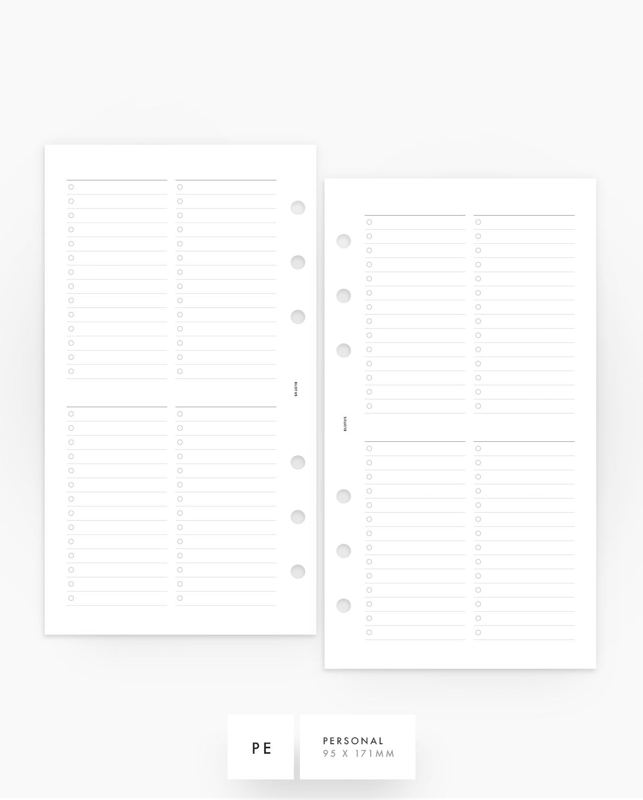 MN005 - Master List Planner Inserts