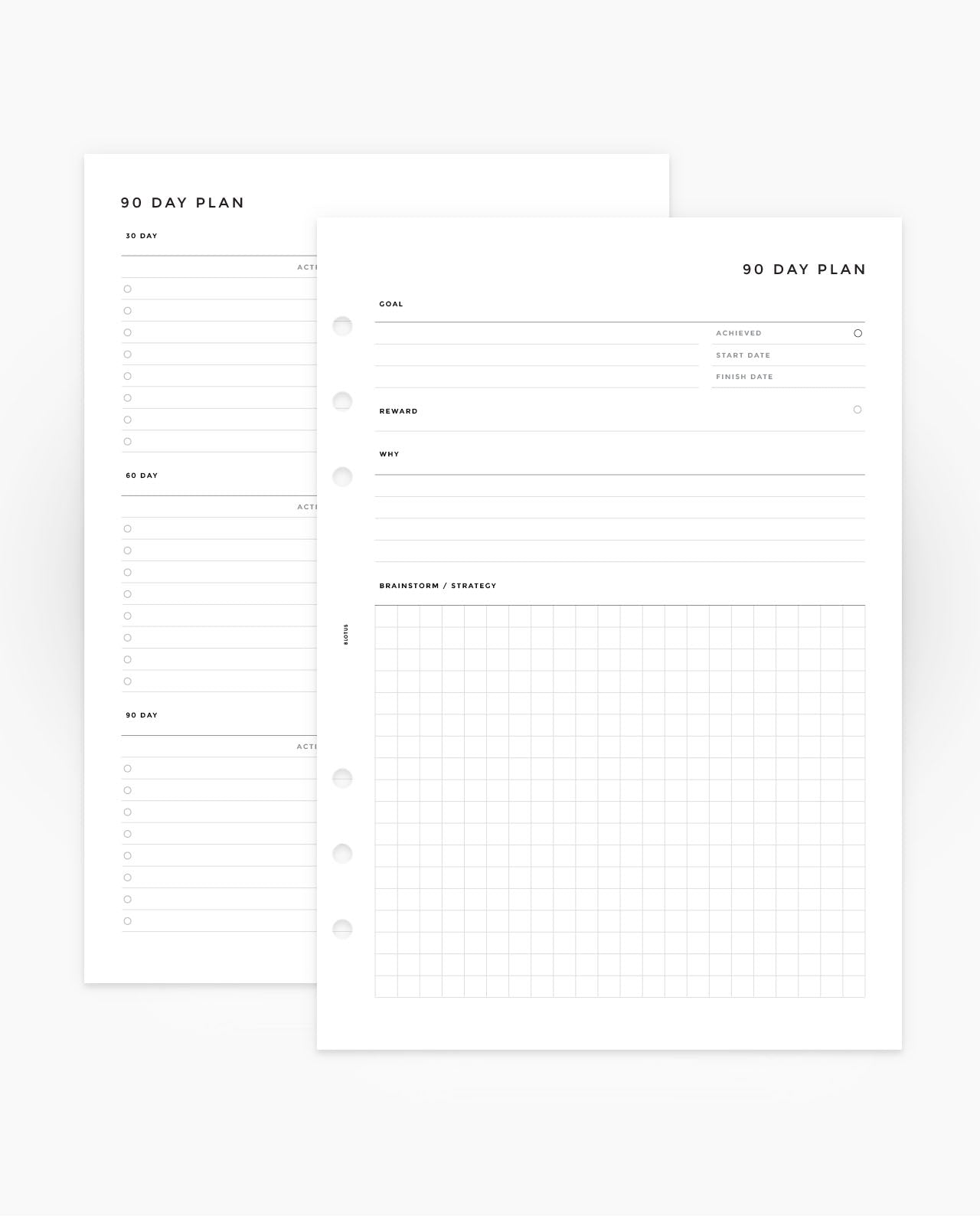 MN247 - 90 Day Plan - Planner Inserts (Special Order)