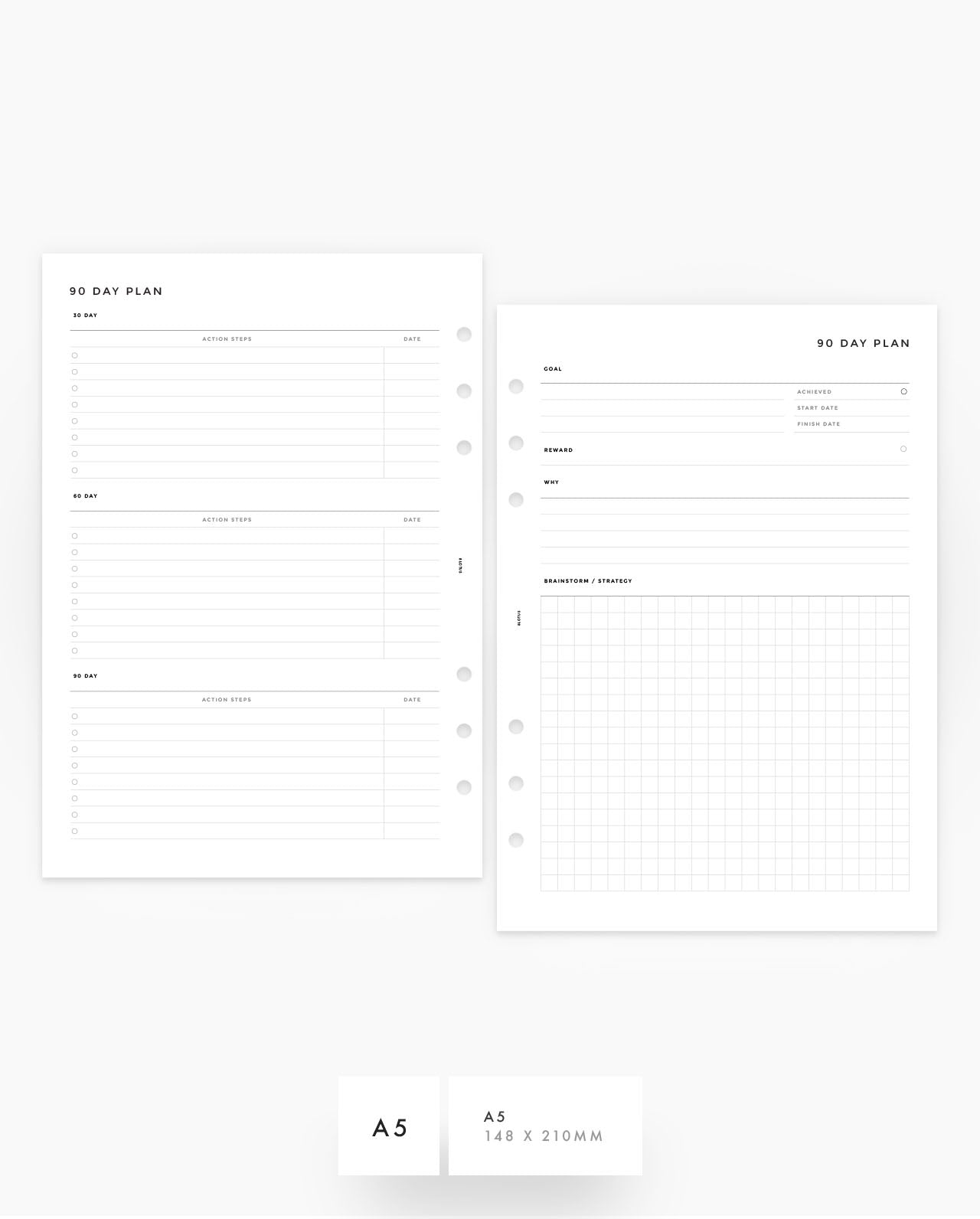 MN247 - 90 Day Plan - Planner Inserts (Special Order)