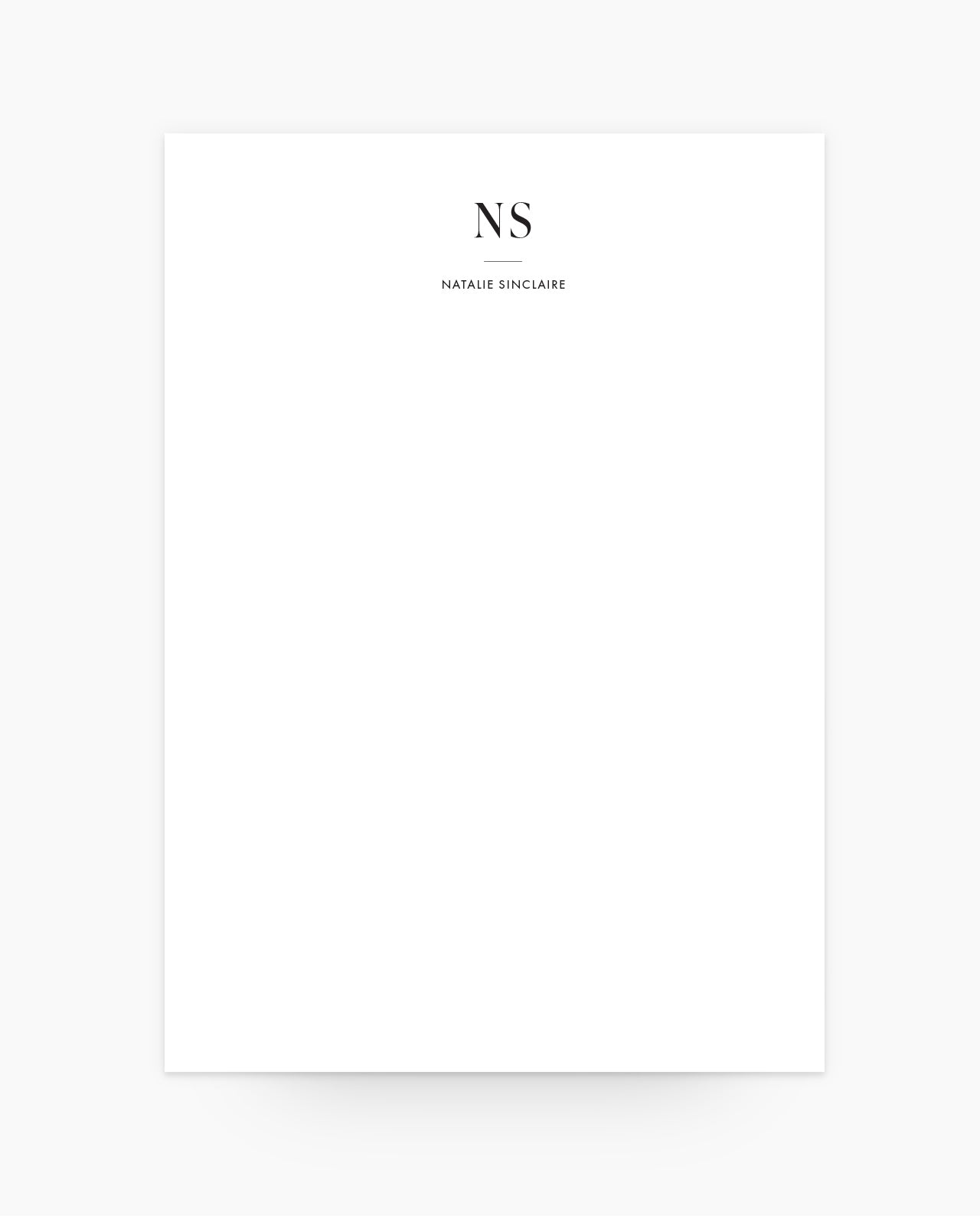 CN004 - Valeria - Bold Serif - Monogram Notepad