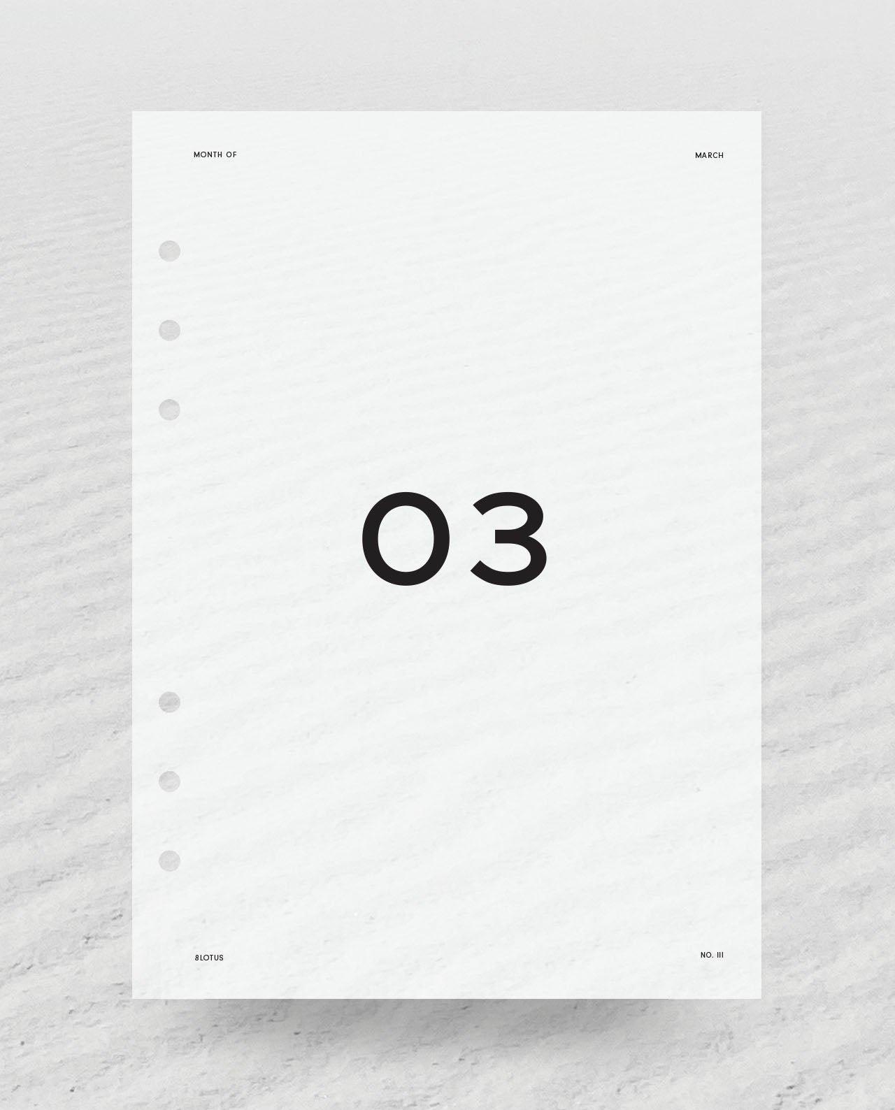 D030 - Sans Serif Numeral - Monthly Dashboards
