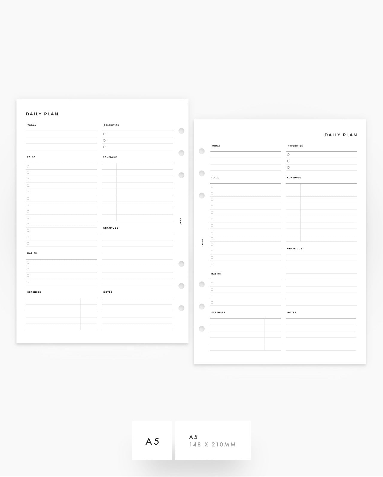 MN139 - Daily Planner Inserts - DO1P - SPECIAL ORDER