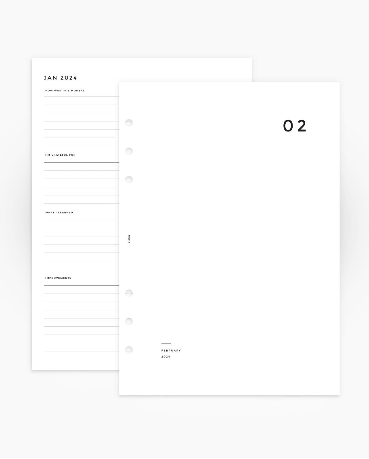MN196 - 2024 Monthly Planner & Review - MO4P (PREORDER)