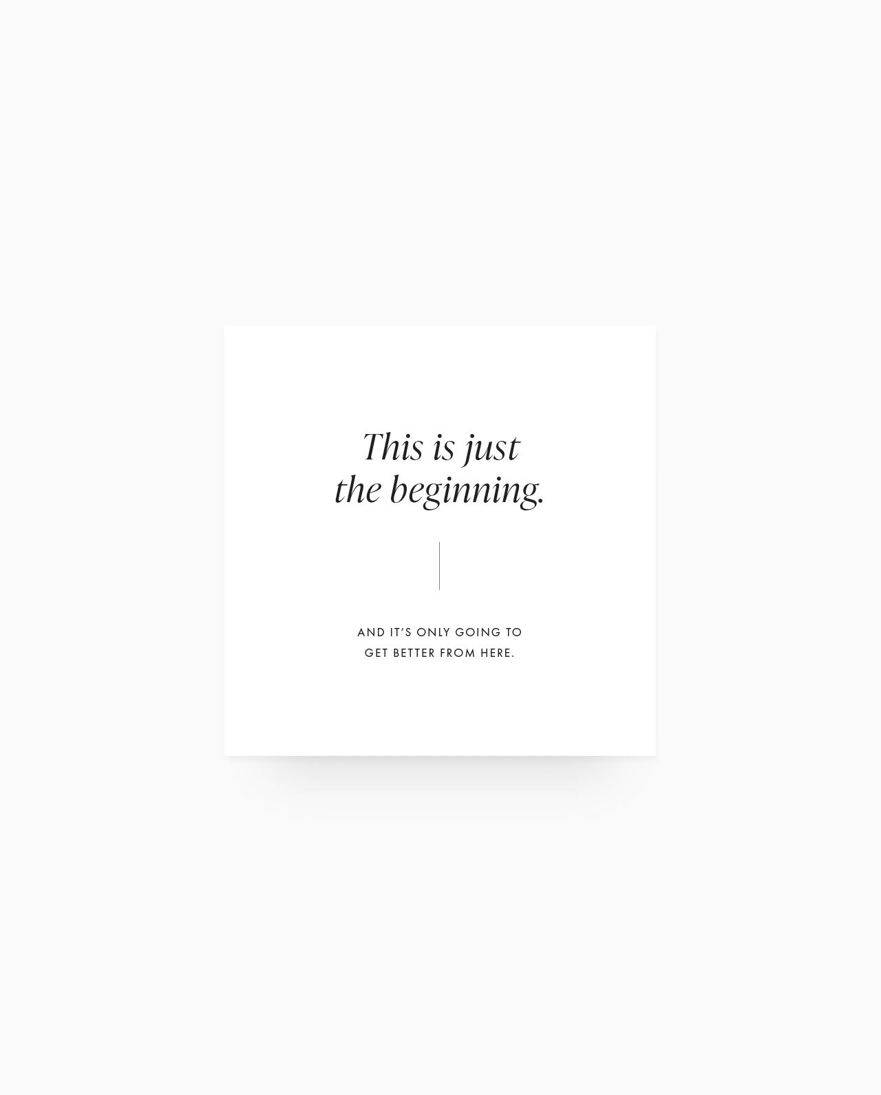 PC007 - This is just the beginning - Planner Card