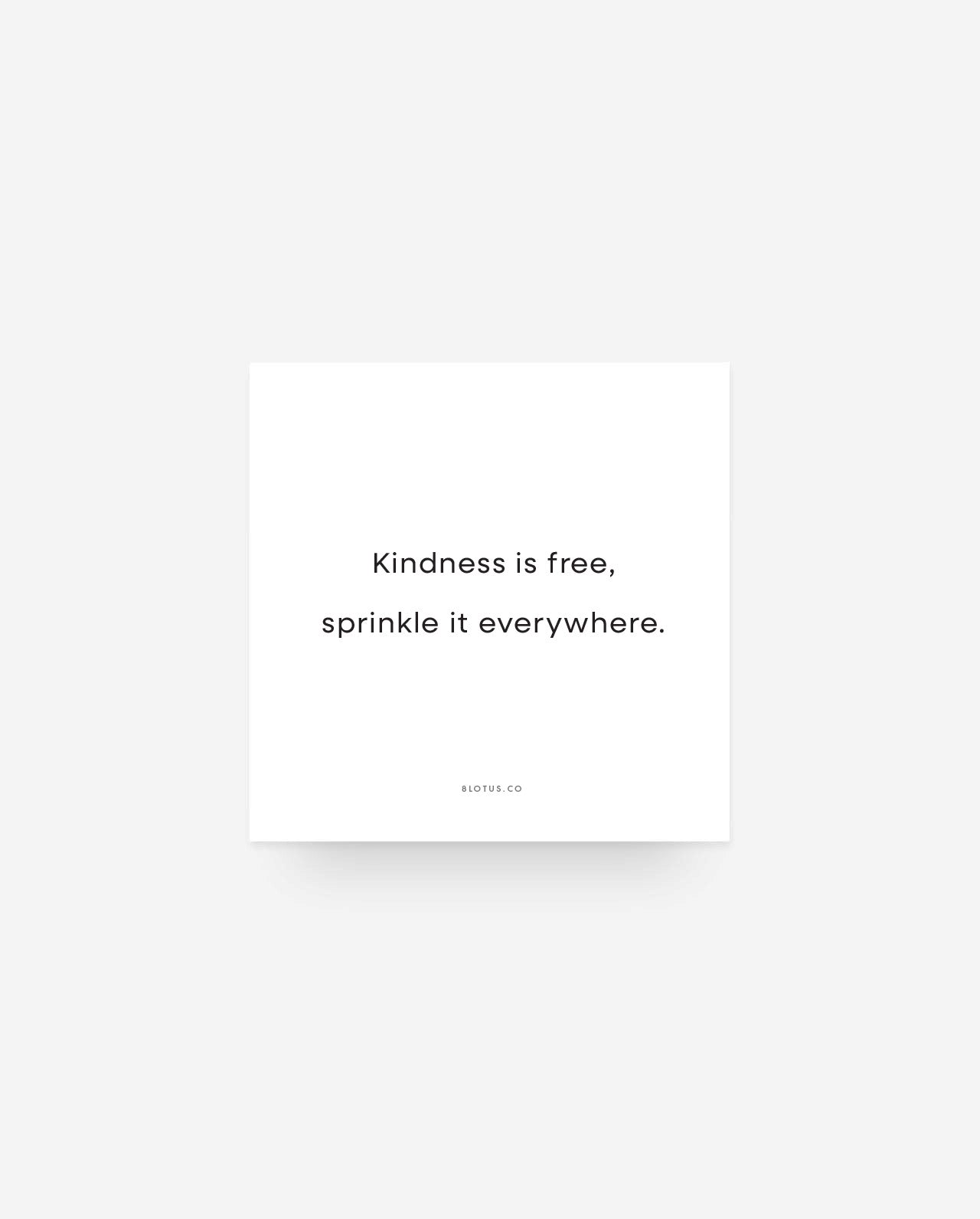 PC015 - Kindness is Free - Planner Card