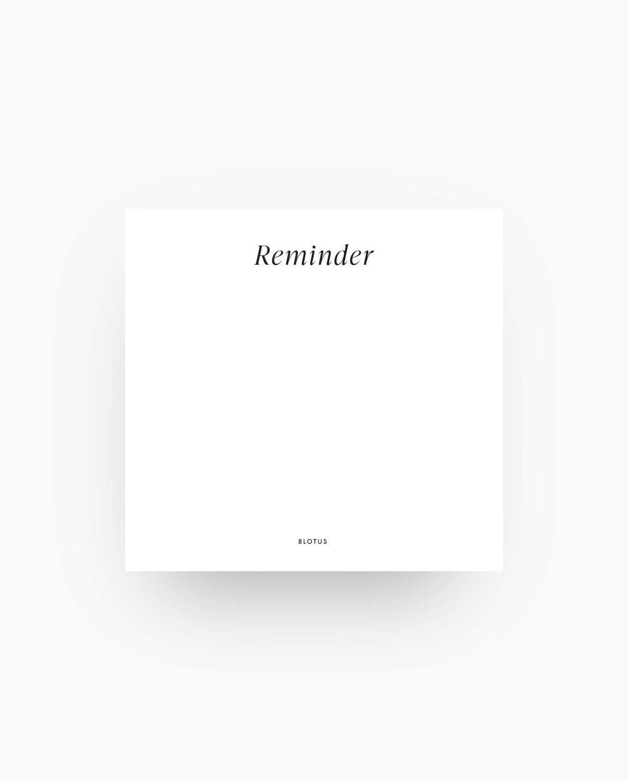 ST020 - Reminder - Sticky Notes