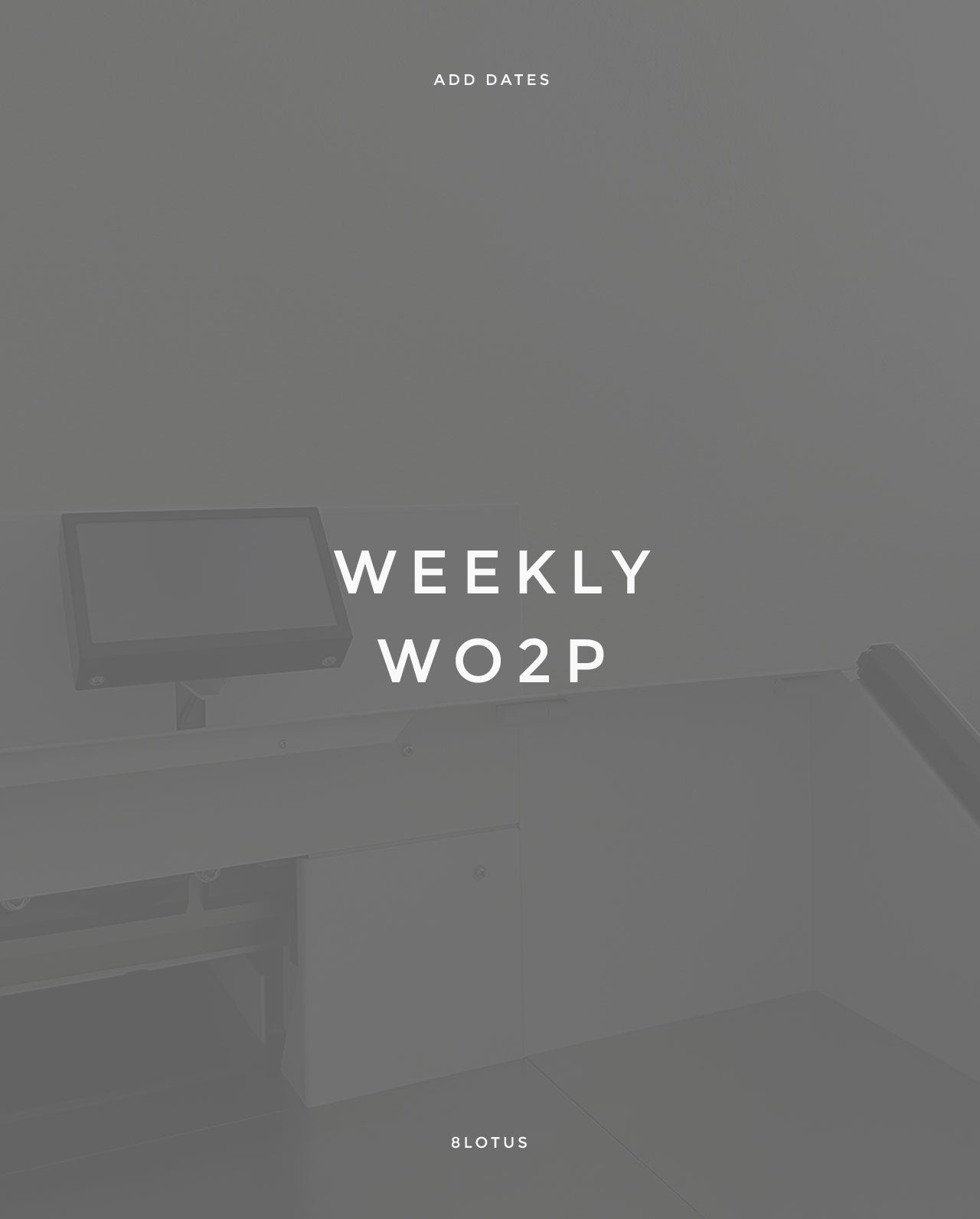 Dated Week on 2 Pages - Special Order