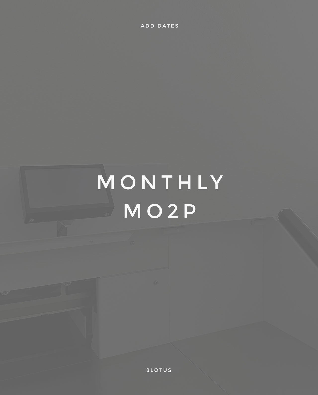 Dated Month on 2 Pages - Special Order