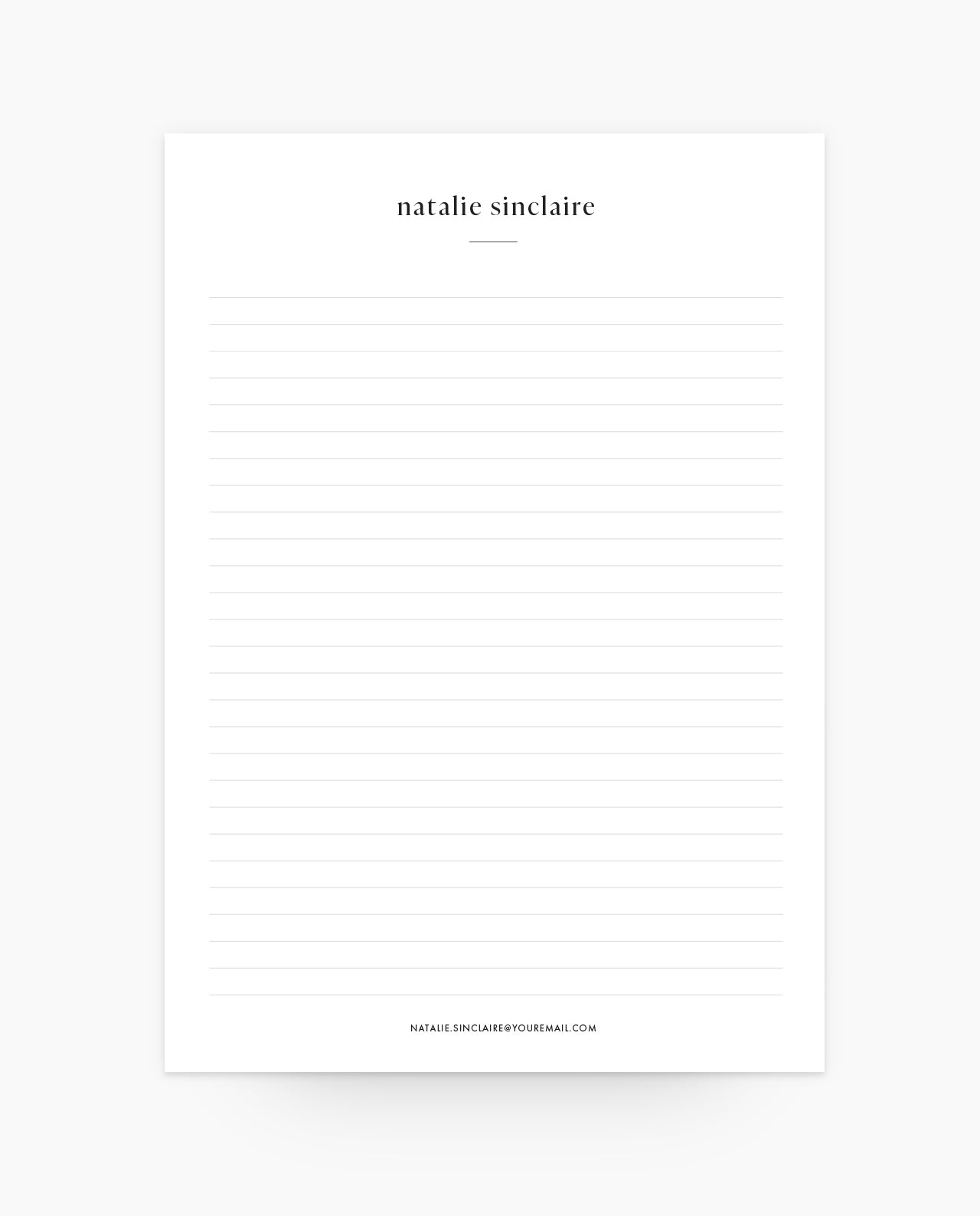 CN005 - Classic - Monogram Notepad