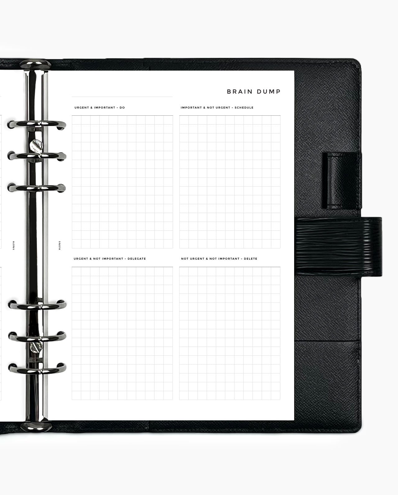 MN267 - Brain Dump Eisenhower Matrix - Planner Inserts - SPECIAL ORDER