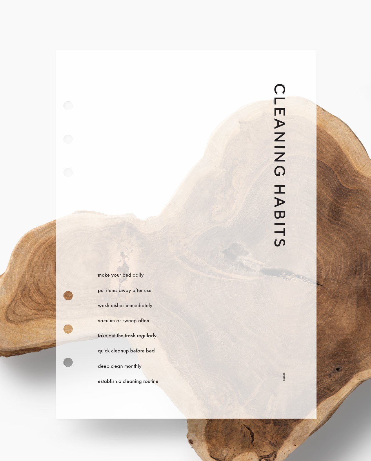 D061 - Cleaning Habits - Dashboard