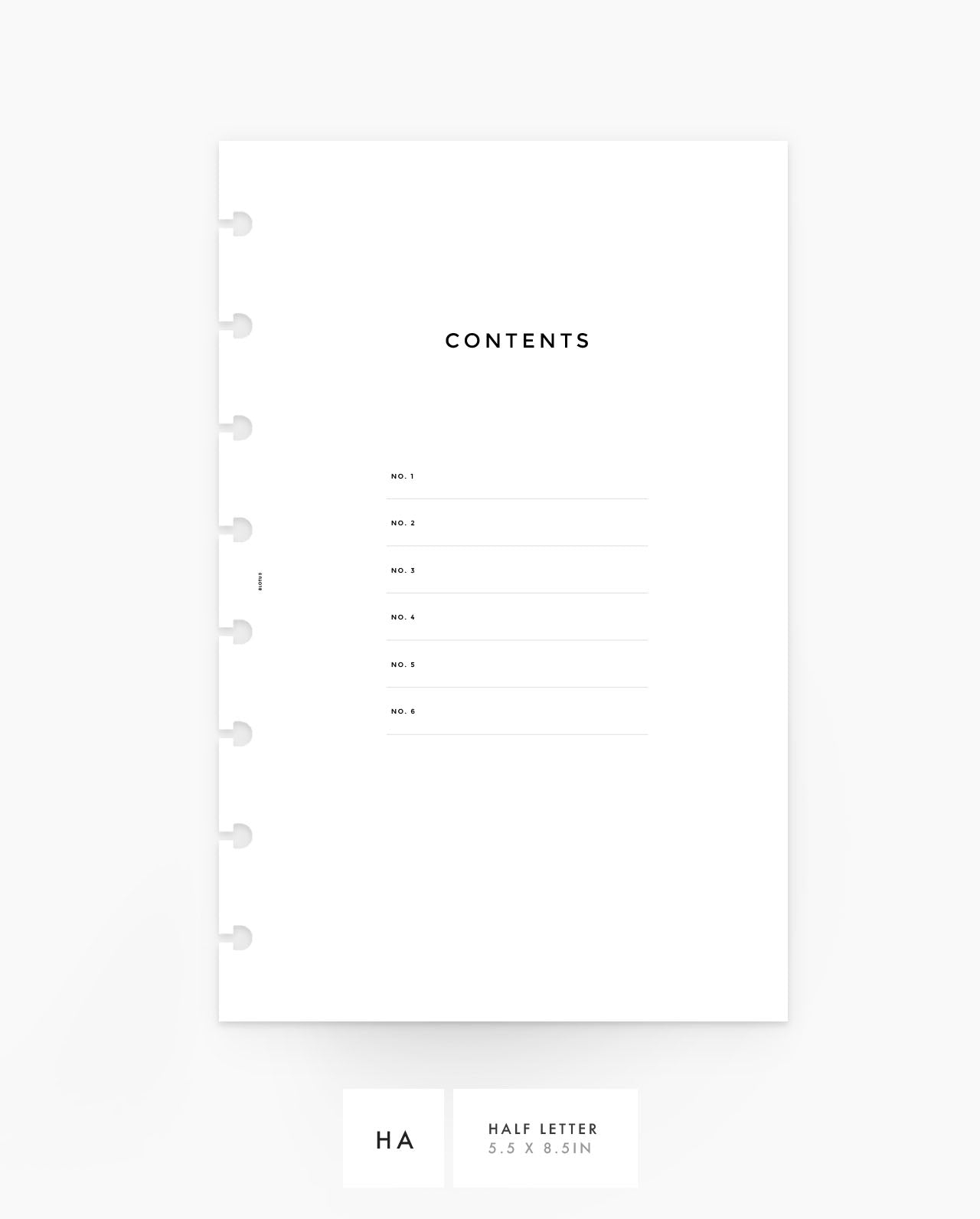D037 - Contents - 6 Sections - Printable PDF