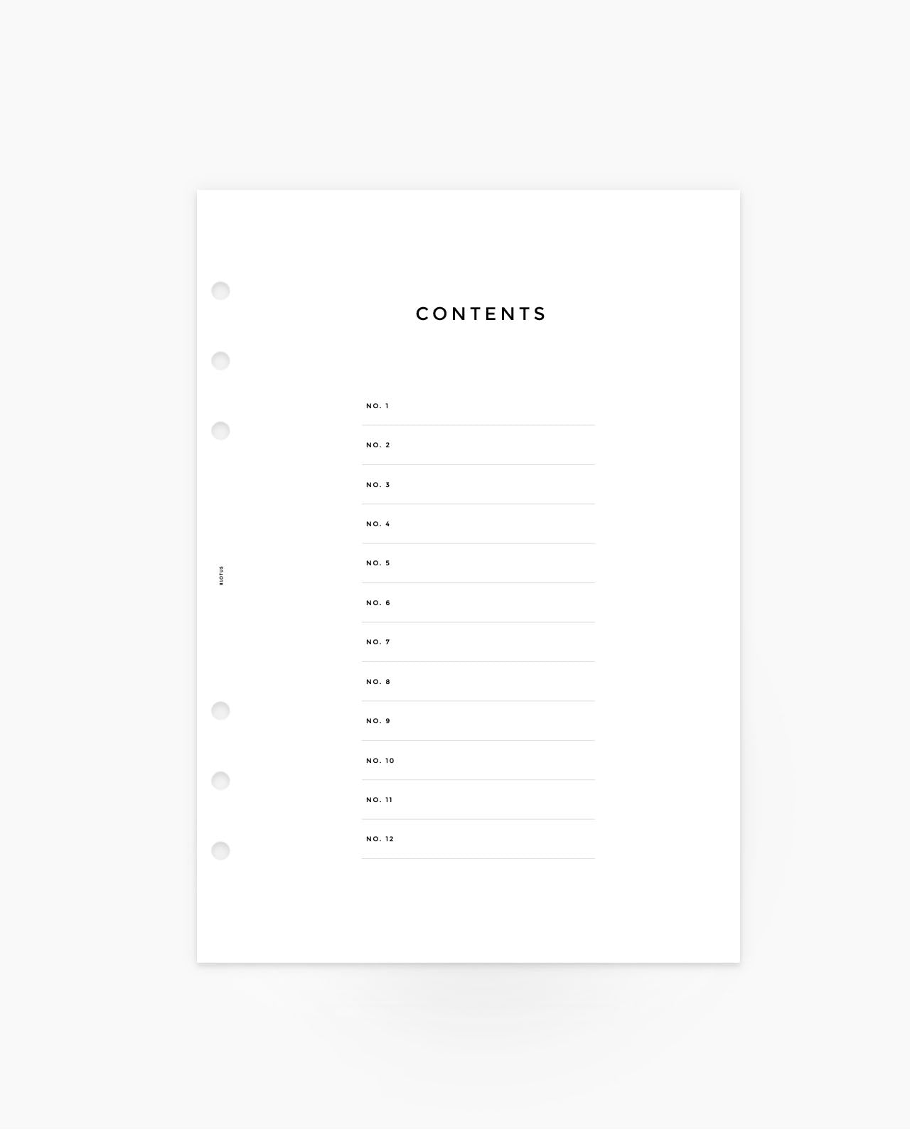 D038 - Contents - 12 Sections - Printable PDF