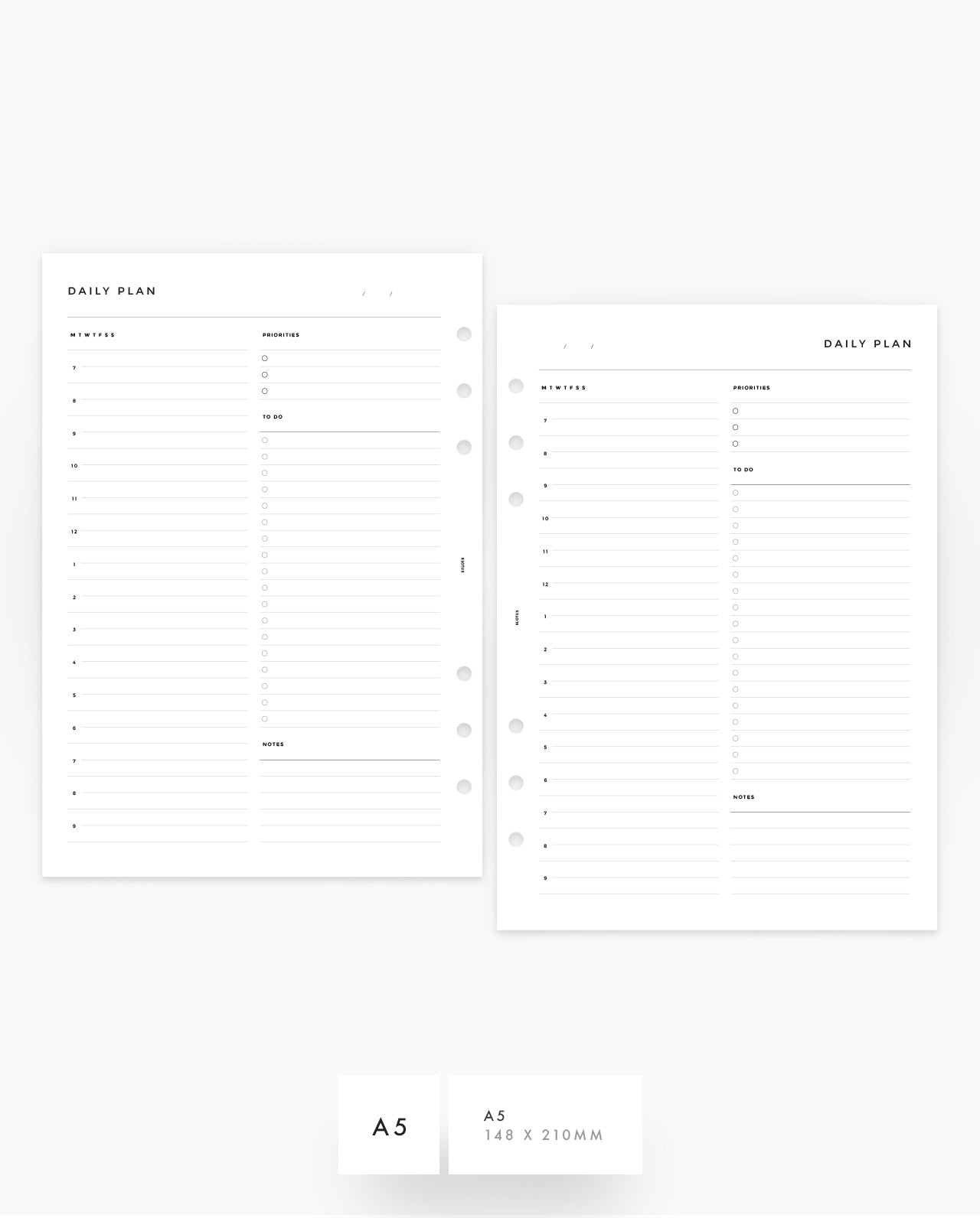 MN076 - Daily Half-Hour - Planner Inserts (Special Order)