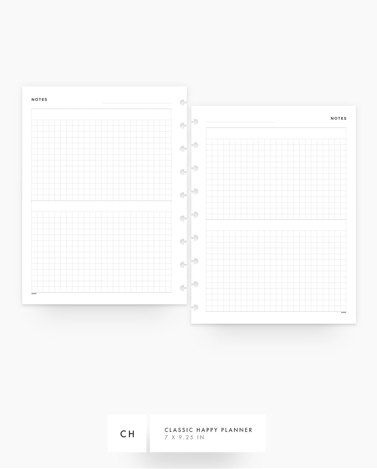 MN164 - Duo Grid Notes Planner Inserts - SPECIAL ORDER