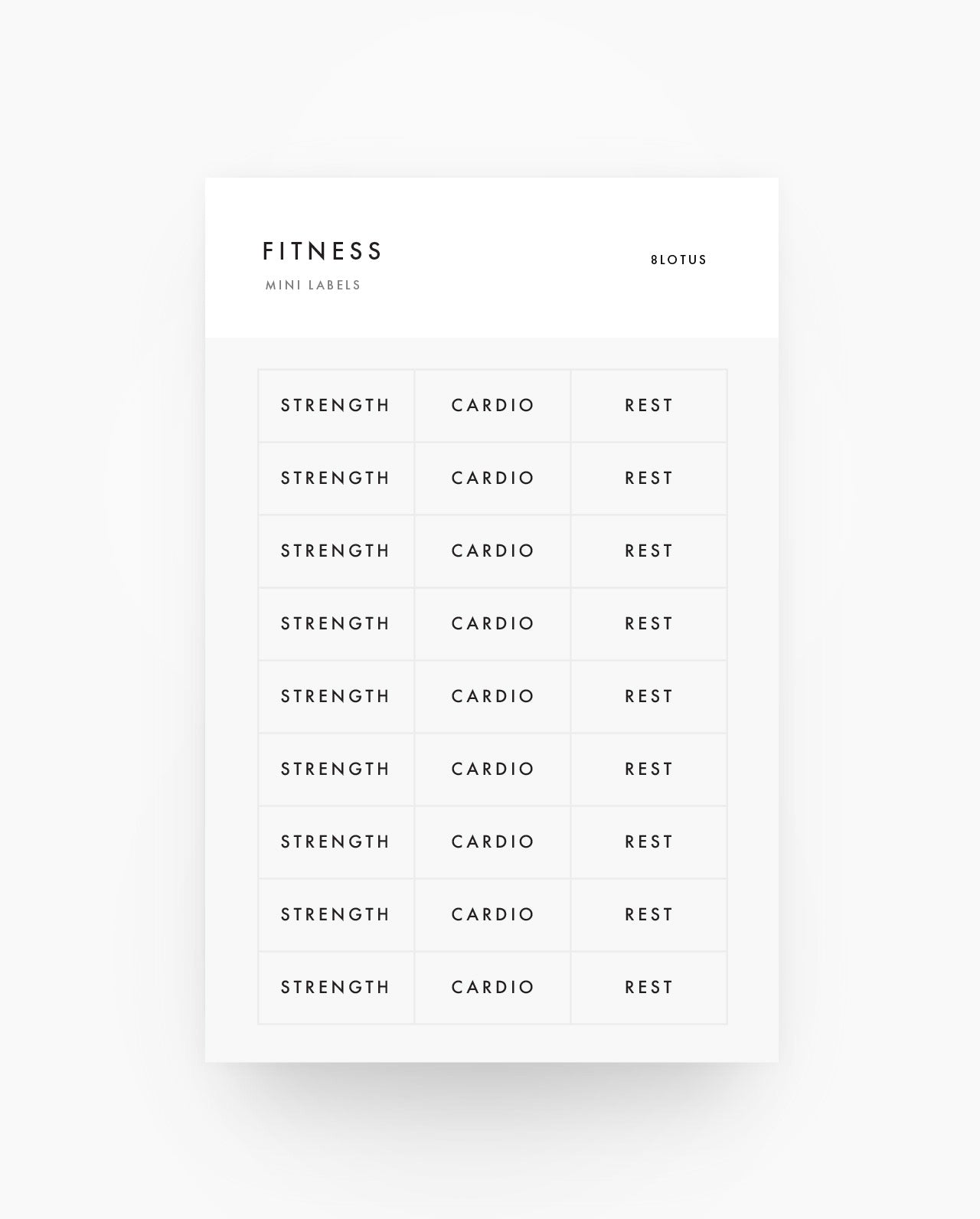 Fitness - Stickers