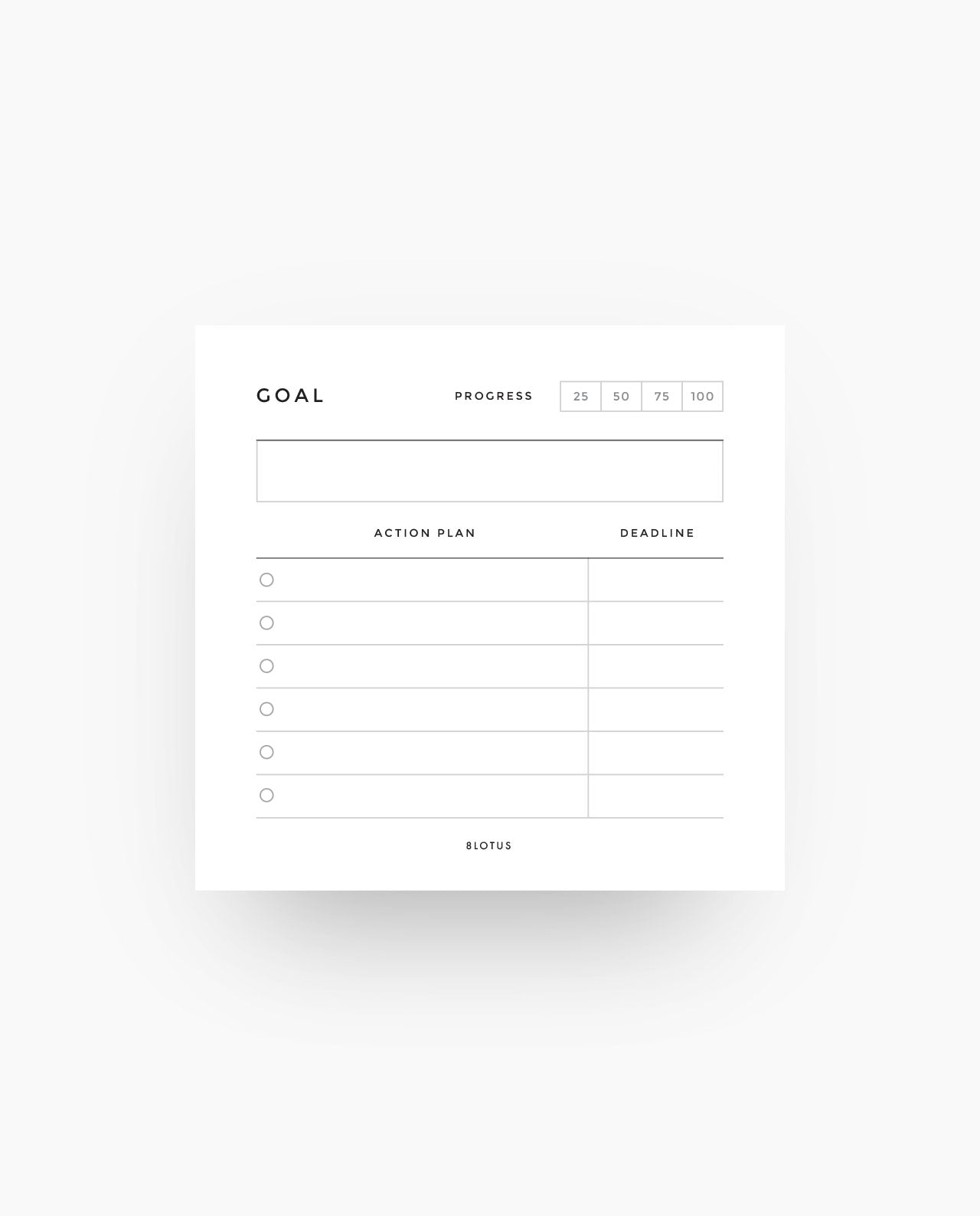 ST017 - Goal Tracker - Sticky Notes