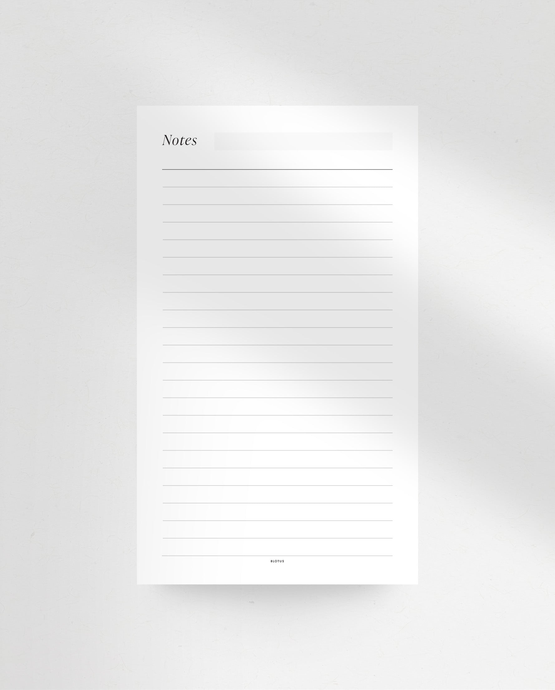 NC006 - Lined Notes - Notepad