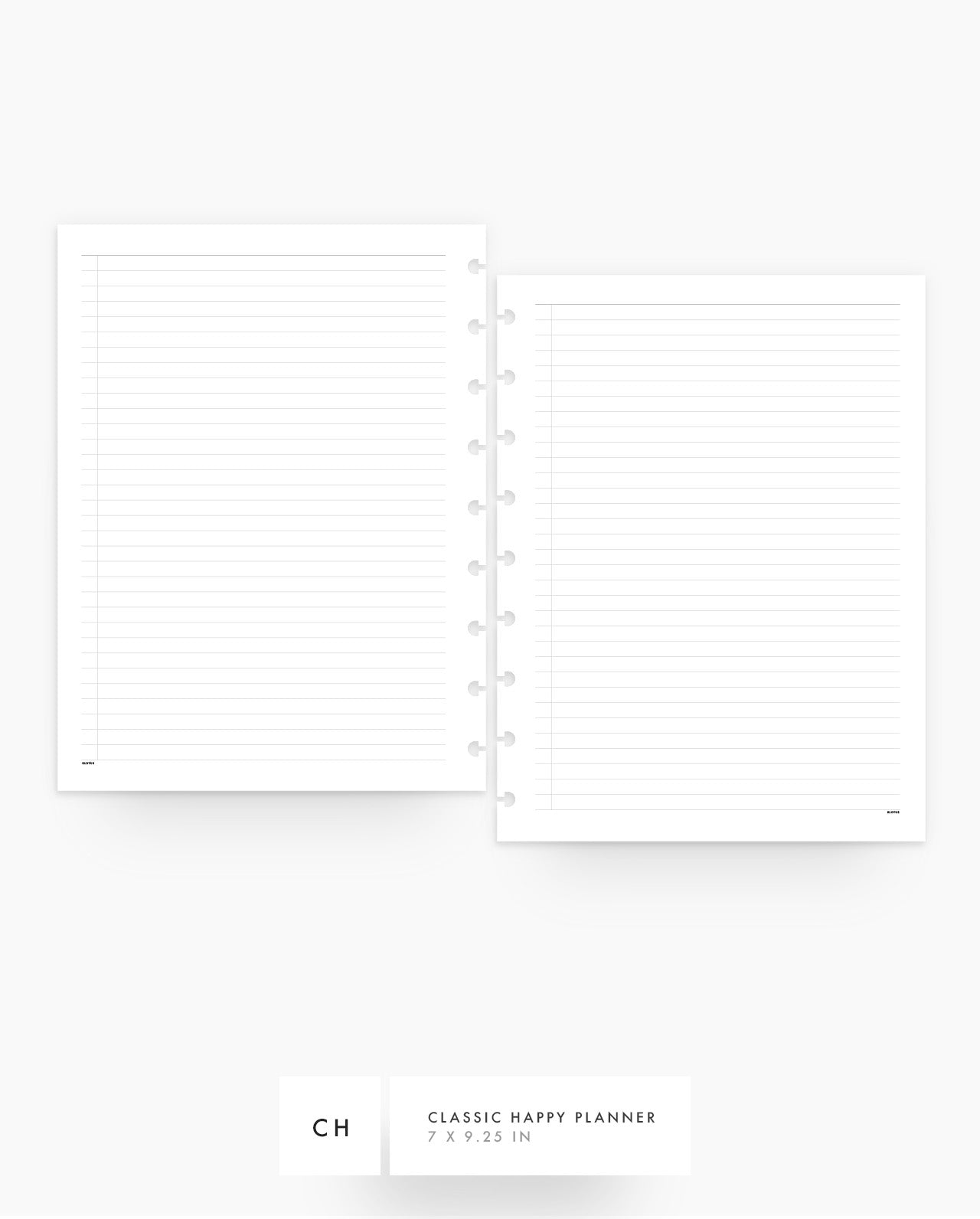MN274 - List & Notes Planner Inserts - SPECIAL ORDER