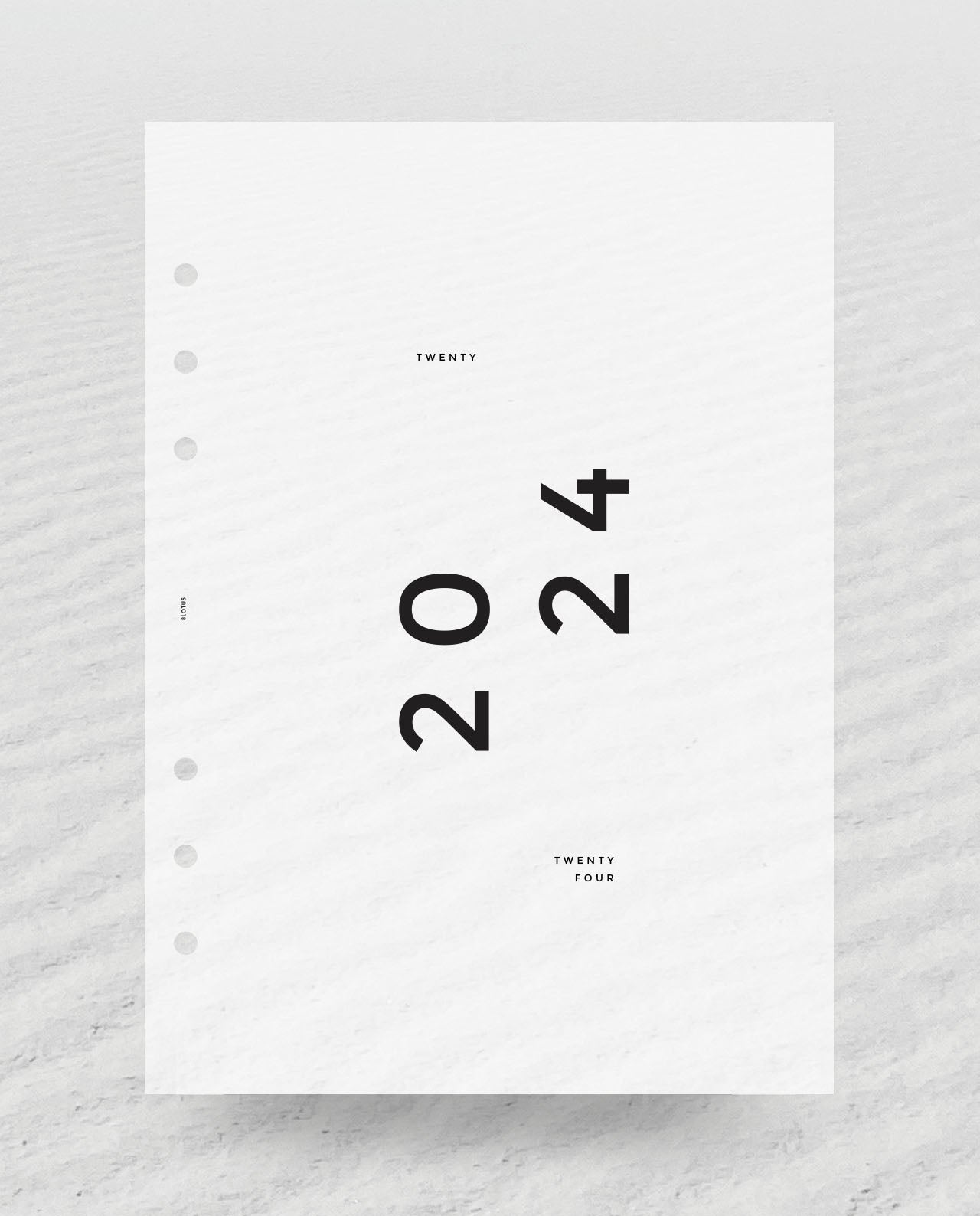 D019 - Minimalist 2024 Dashboard (PREORDER)