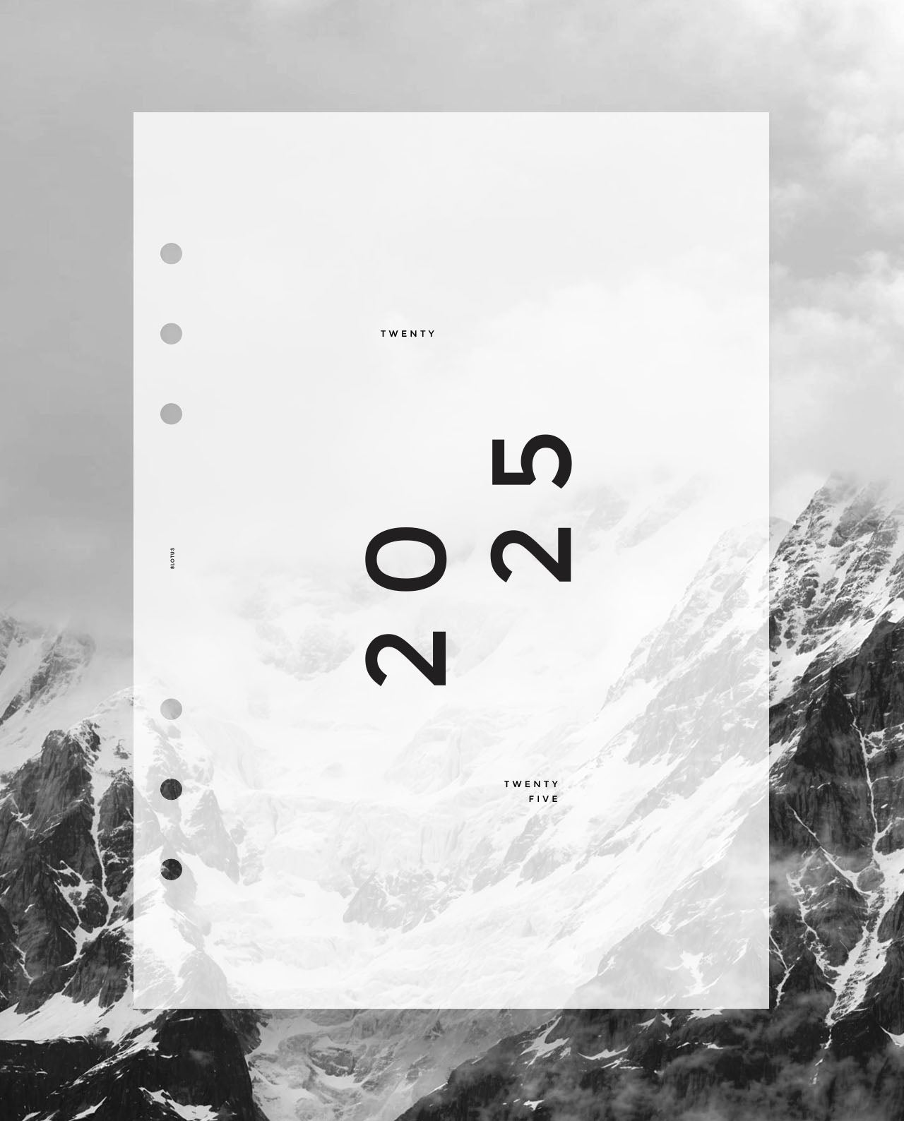 D019 - Minimalist 2025 Dashboard