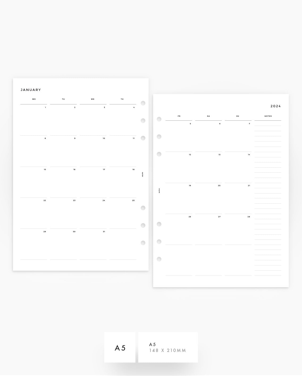 MN016 - 2024 Monthly Calendar & Planner - MO4P