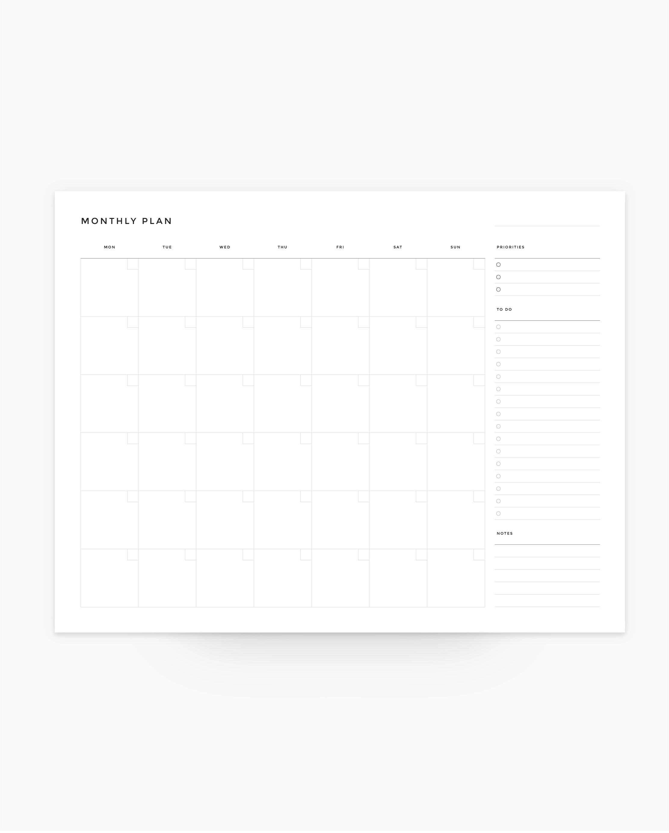 Monthly Planner - Desk pad (PREORDER)