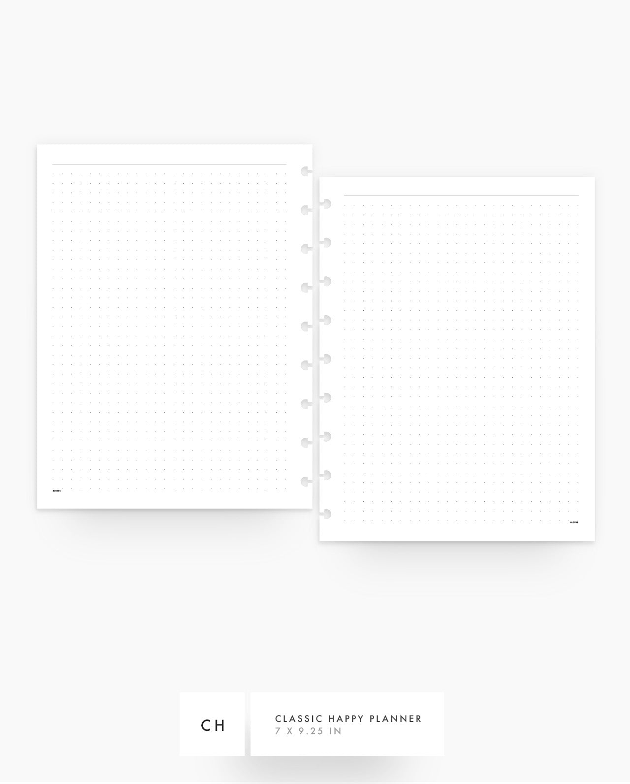 MN195 - Dot Grid Notes Planner Inserts - SPECIAL ORDER