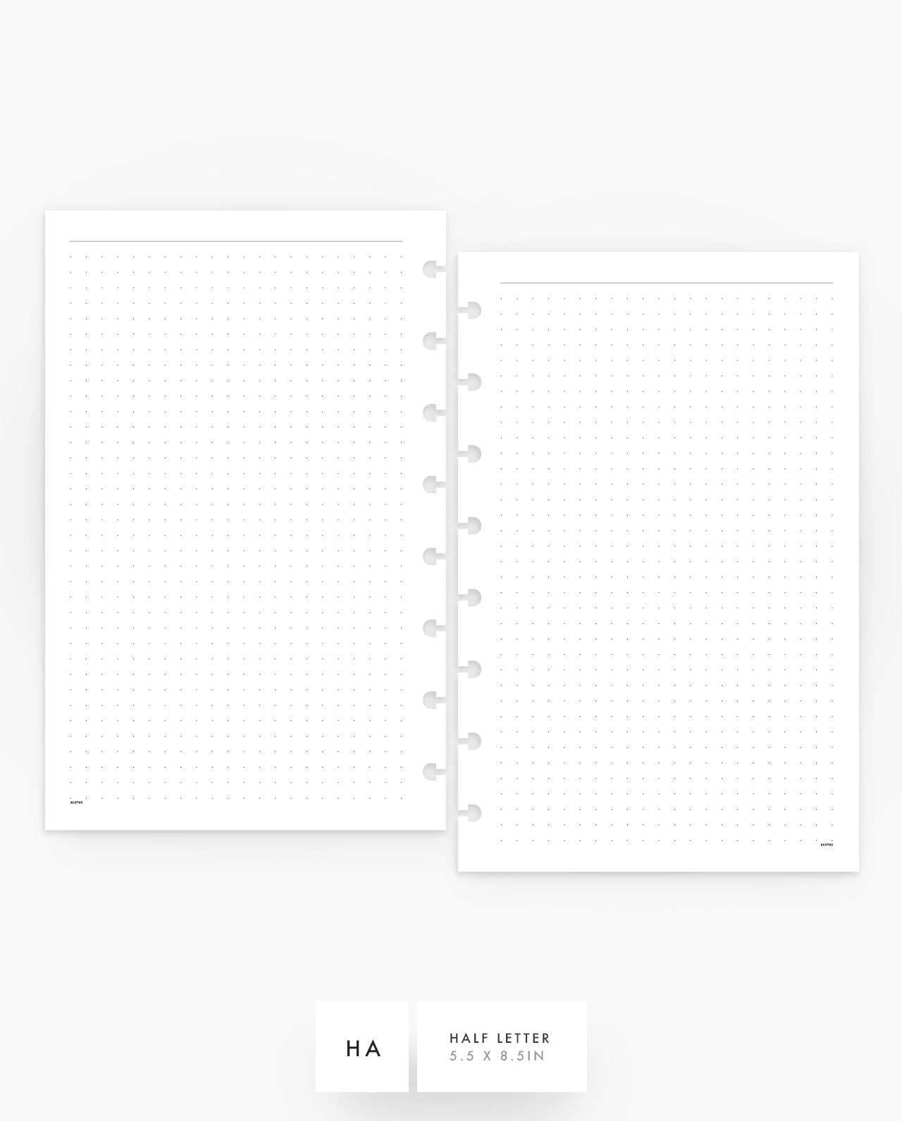 MN195 - Dot Grid Notes Planner Inserts - SPECIAL ORDER