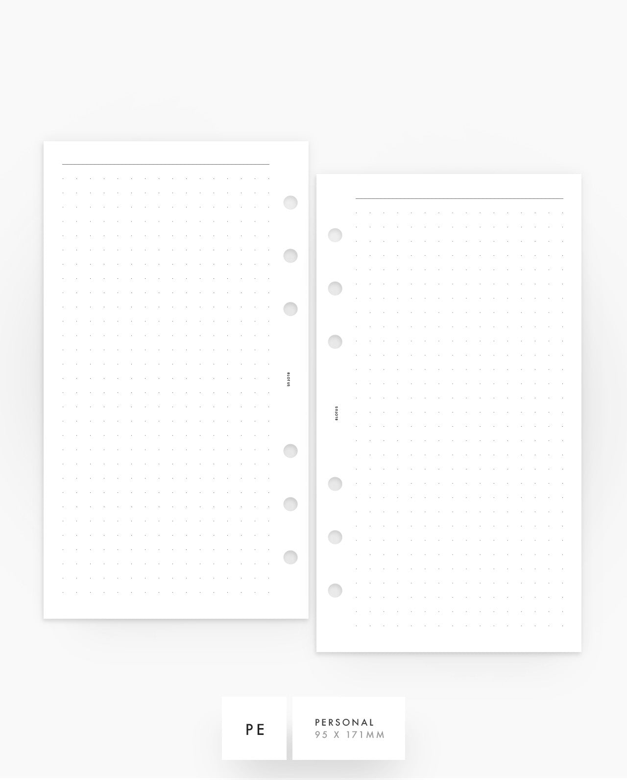 MN195 - Dot Grid Notes Planner Inserts - SPECIAL ORDER