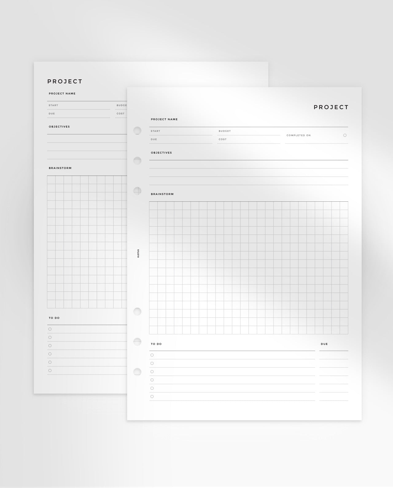 MN241 - Project Planner Inserts - SPECIAL ORDER