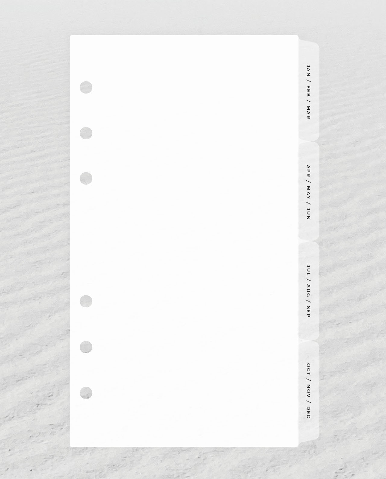 DV05 - Quarterly Dividers (Special Order)