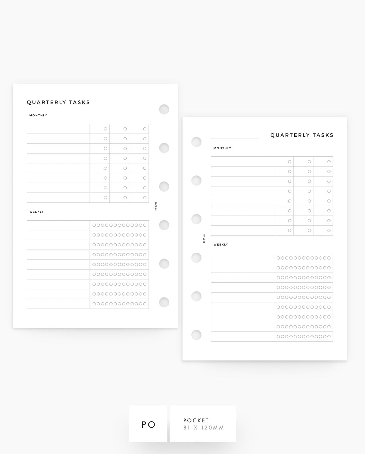 MN217 - Quarterly Tasks (Special Order)