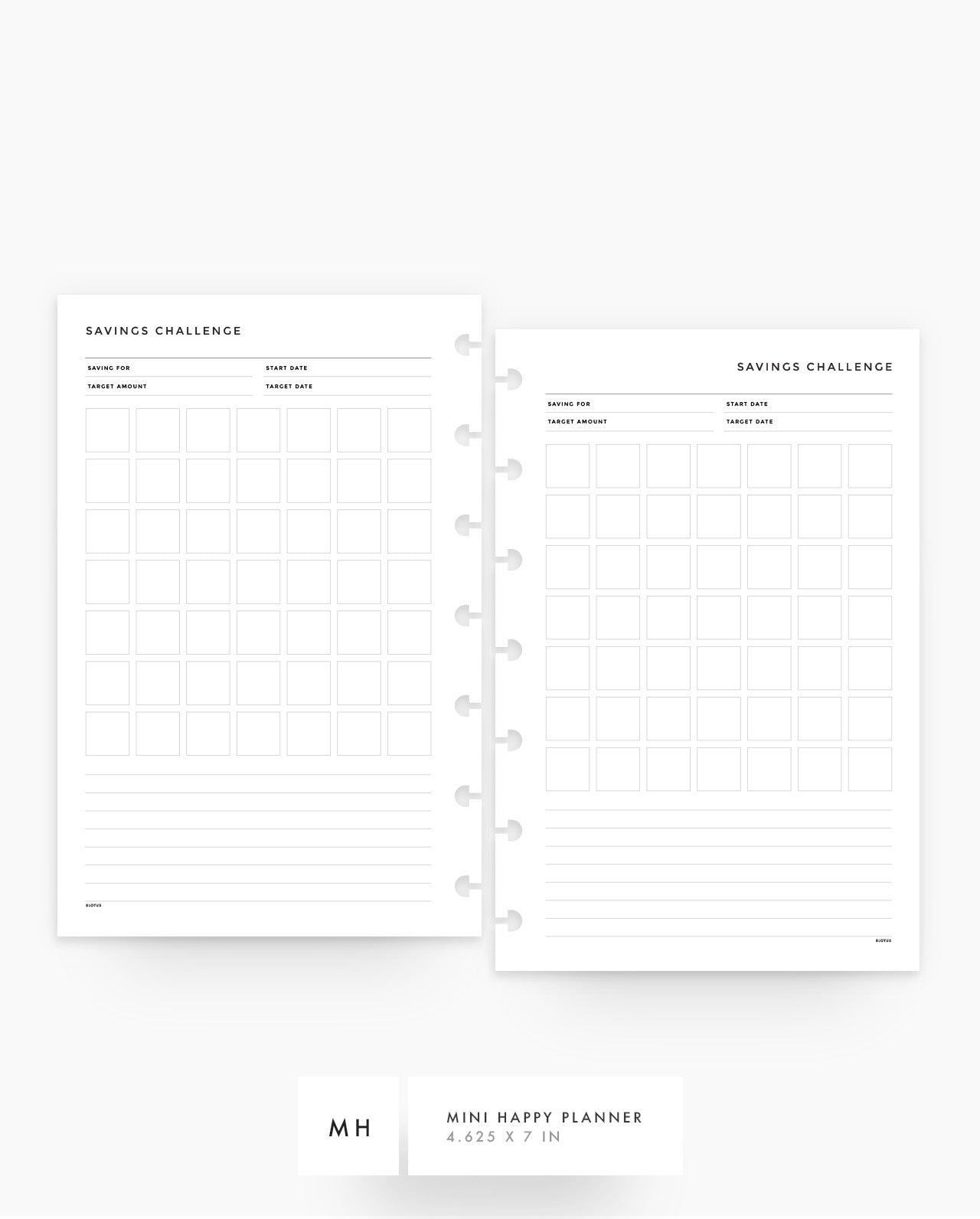 MN215 - Savings Challenge Planner Inserts - SPECIAL ORDER
