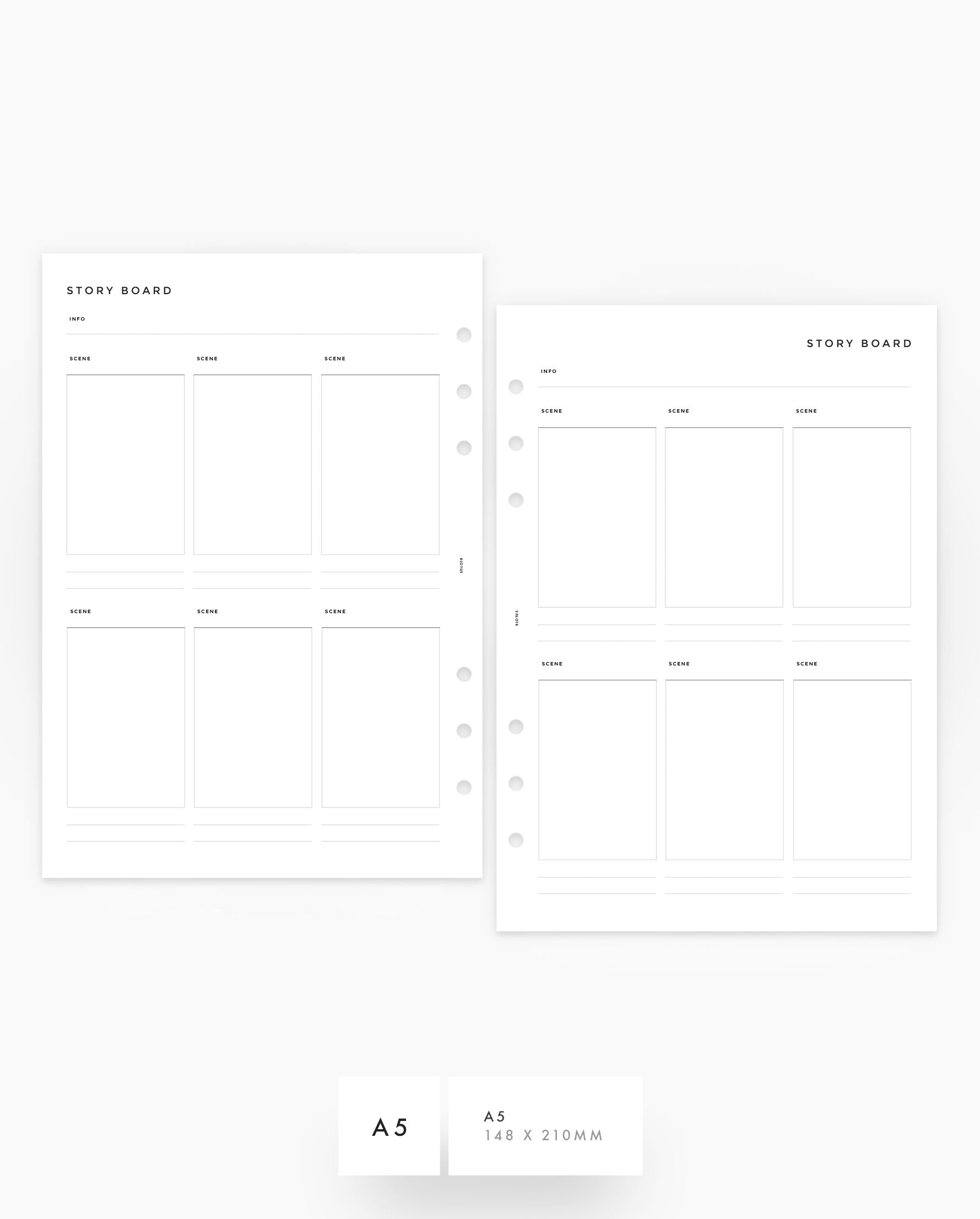 MN228 - Story Board - Vertical - Planner Inserts (Special Order)