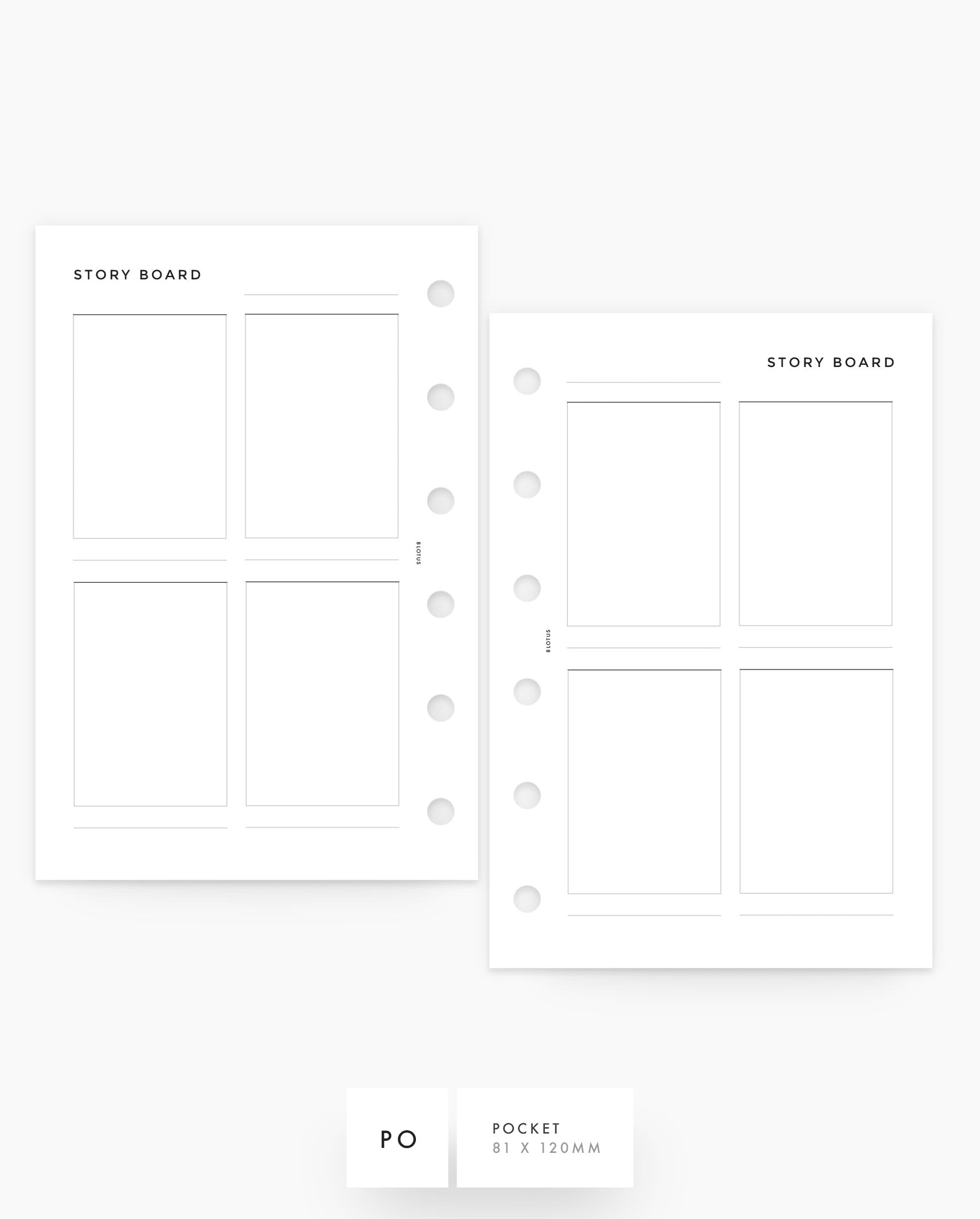 MN228 - Story Board - Vertical - Planner Inserts (Special Order)