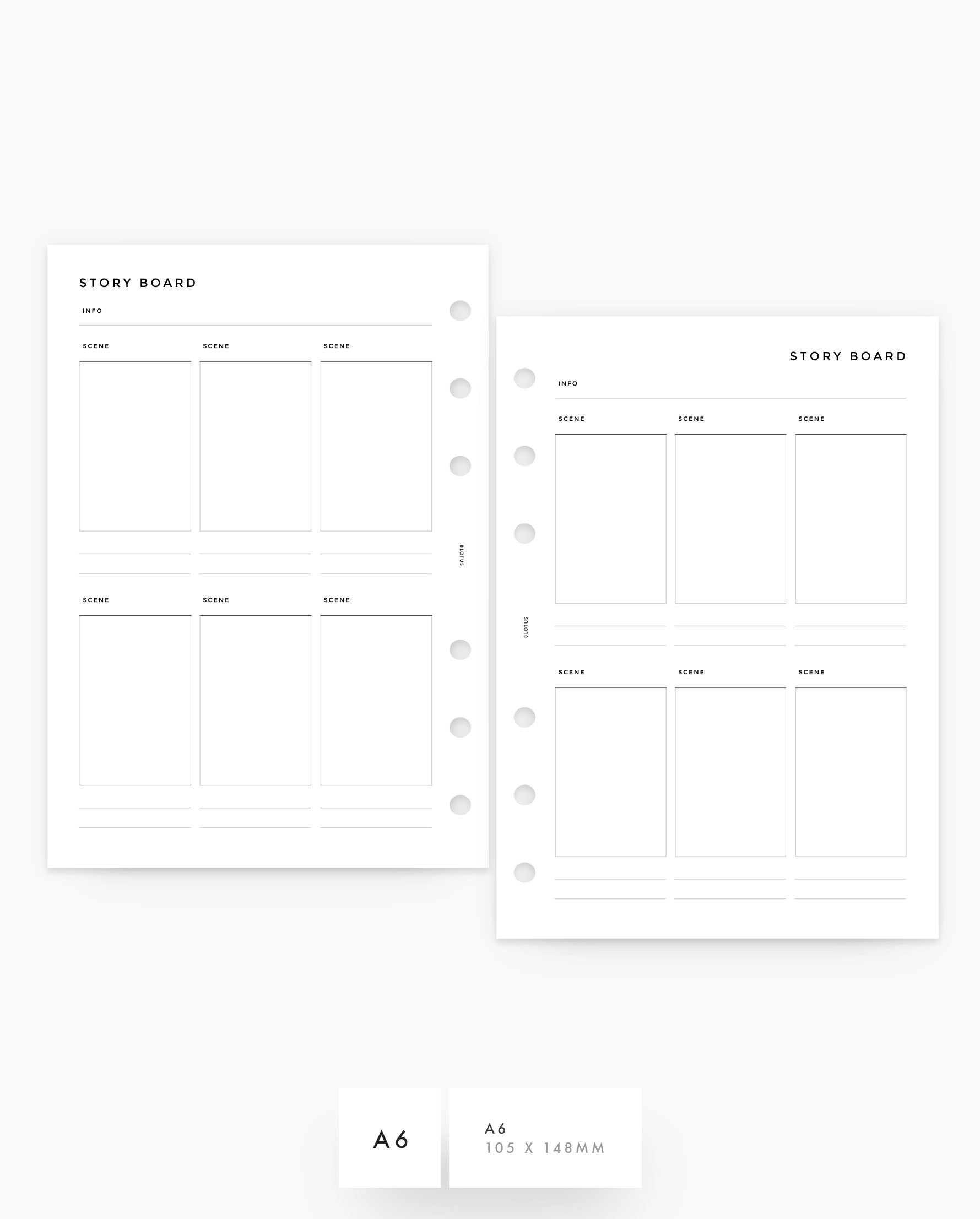 MN228 - Story Board - Vertical - Planner Inserts (Special Order)