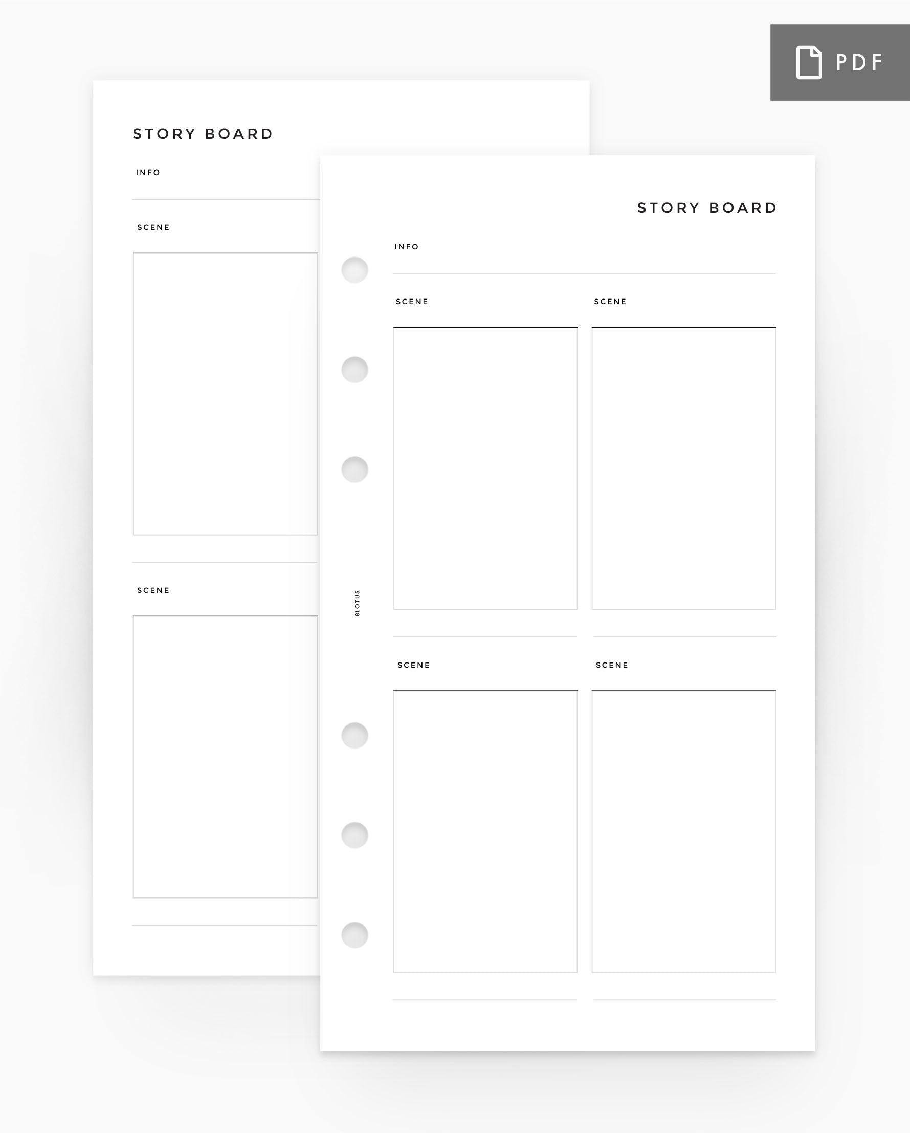 MN228 - Story Board - Vertical - Printable PDF