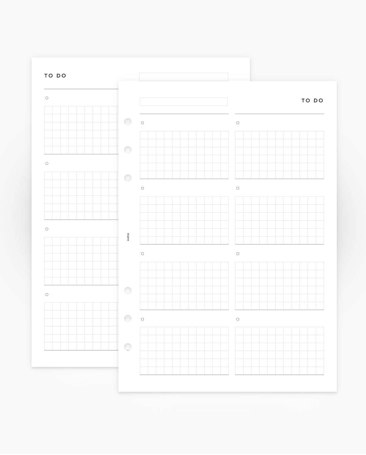 MN271 - To Do Grid List - Planner Inserts - SPECIAL ORDER