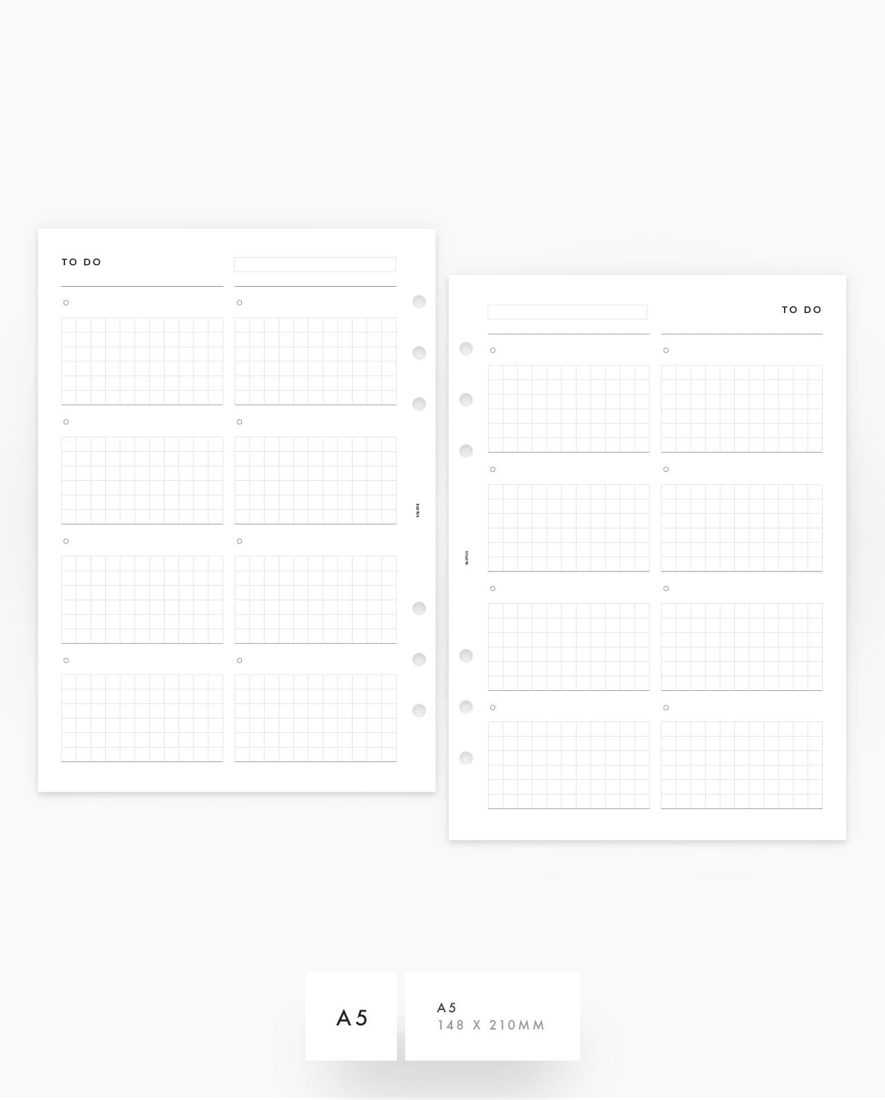 MN271 - To Do Grid List - Planner Inserts - SPECIAL ORDER