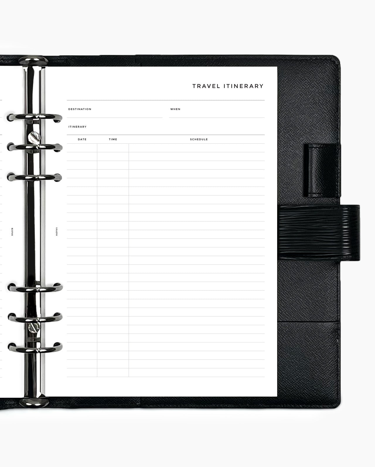 MN276 - Travel Itinerary Planner Inserts - SPECIAL ORDER