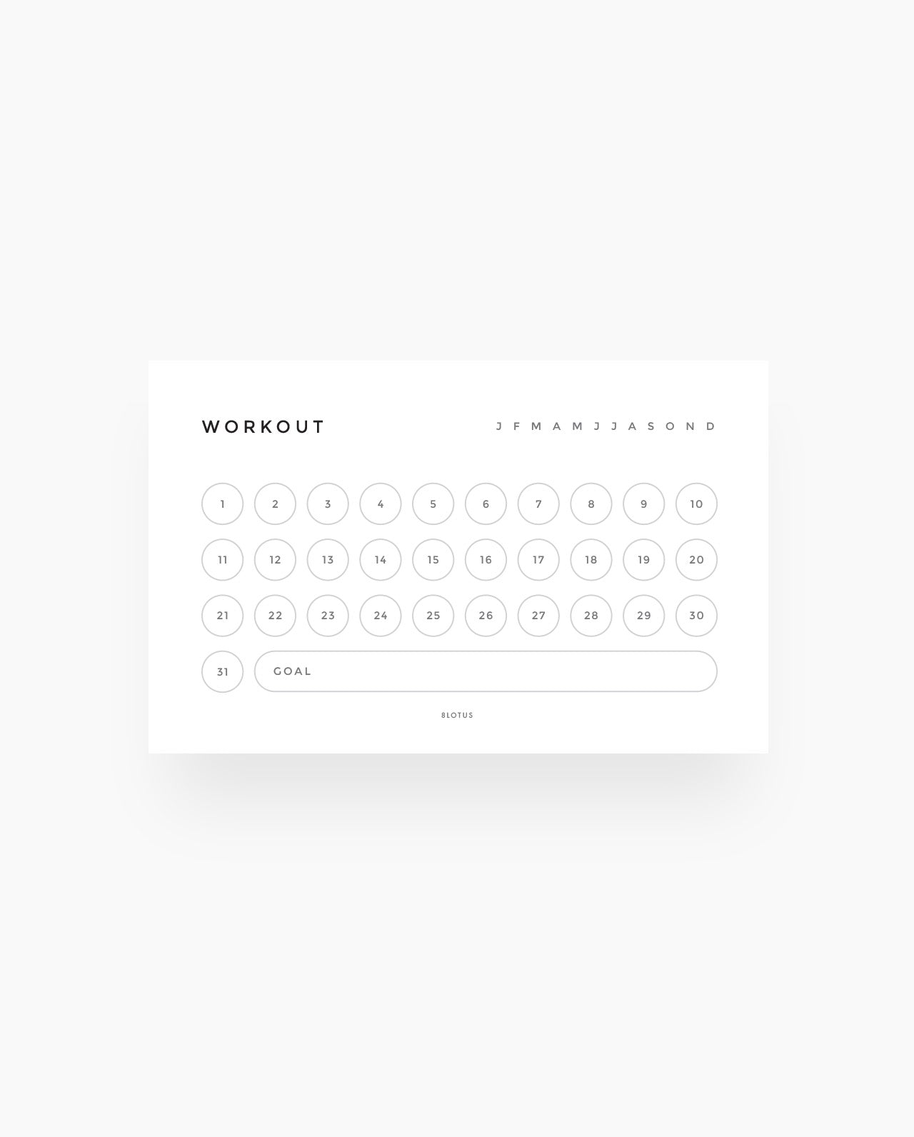 WC013 - Workout Tracker - Planner Cards