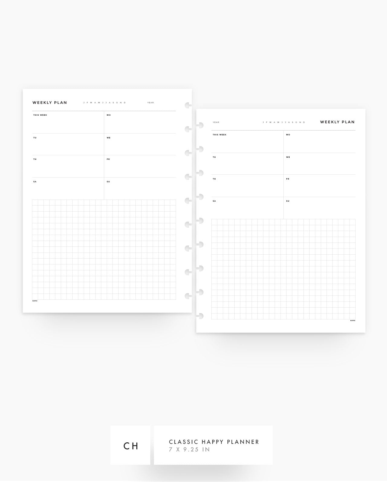 MN128 - Weekly Overview w/ Grids - PDF