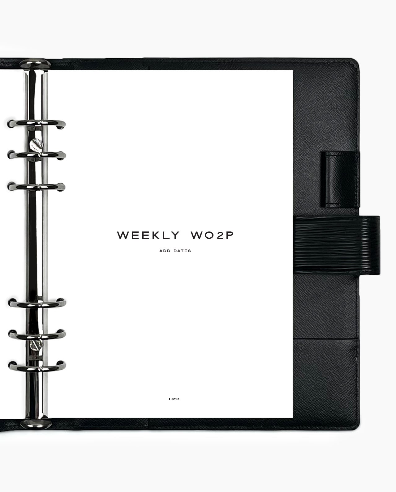 Dated Week on 2 Pages - Special Order