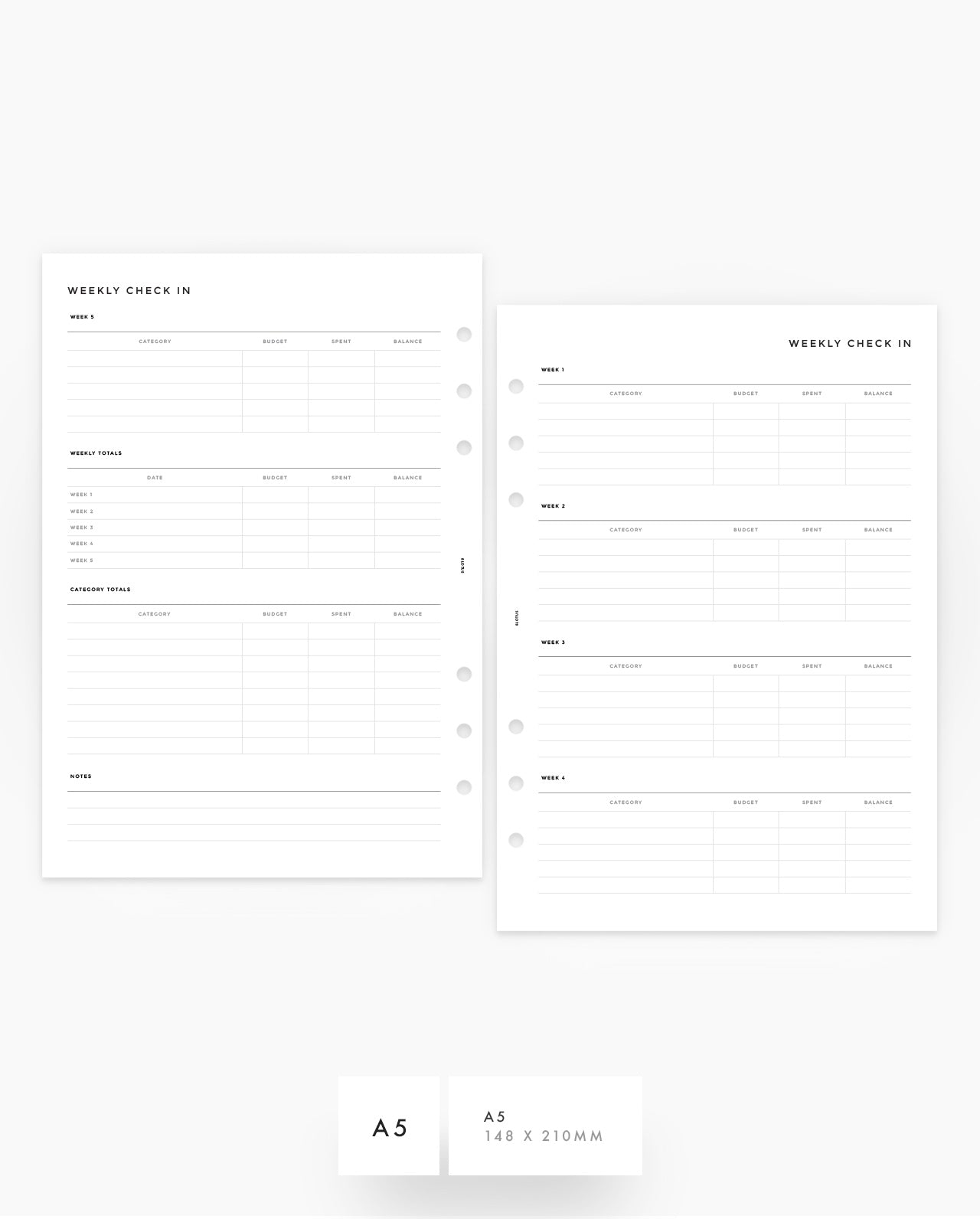 MN149 - Weekly Check In - Printable PDF