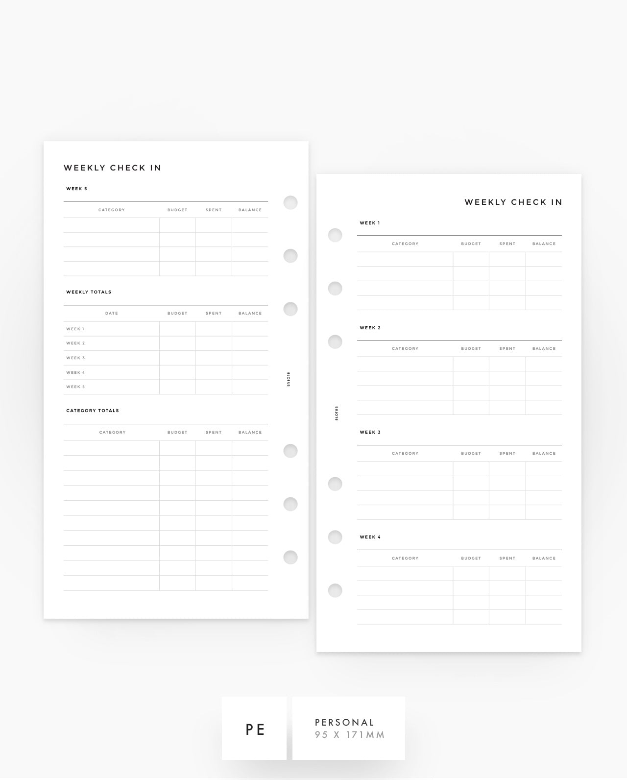 MN149 - Weekly Check In - Printable PDF