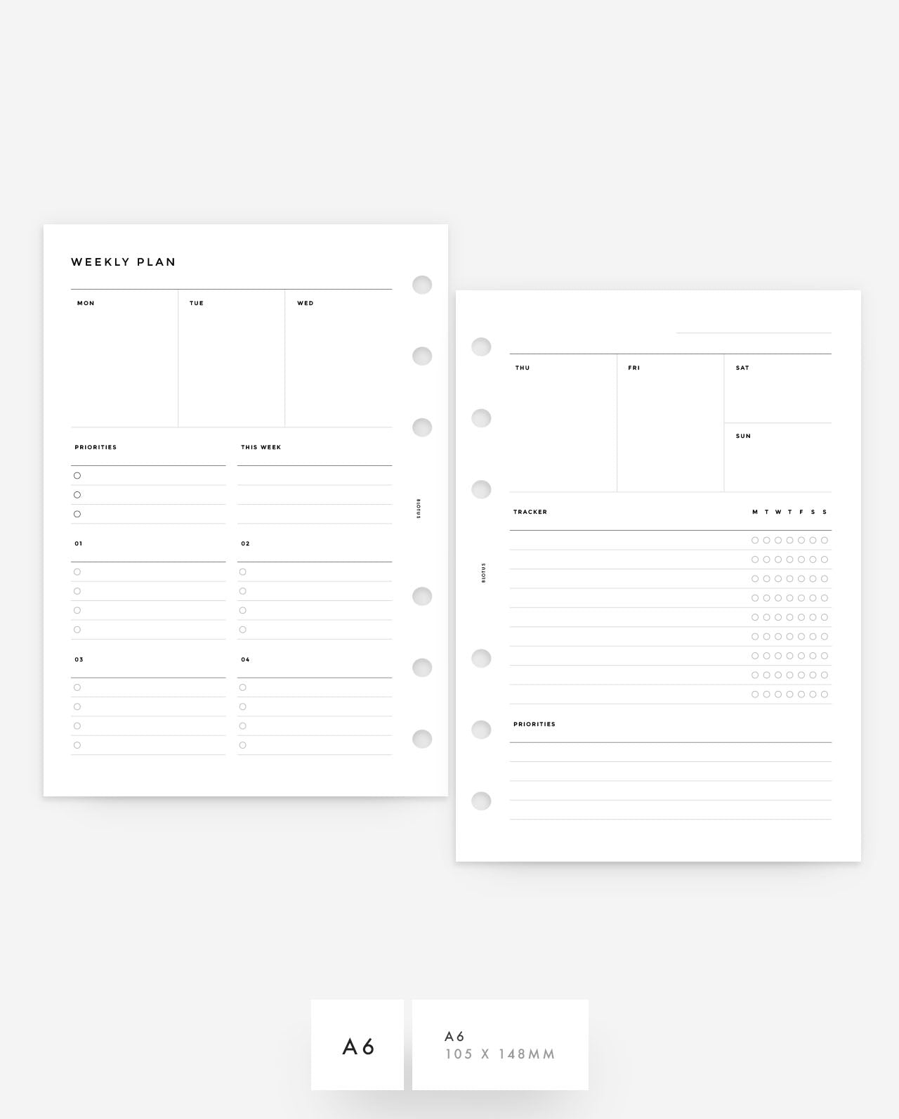 MN218 - Weekly Vertical - Custom Lists & Tracker (Special Order)